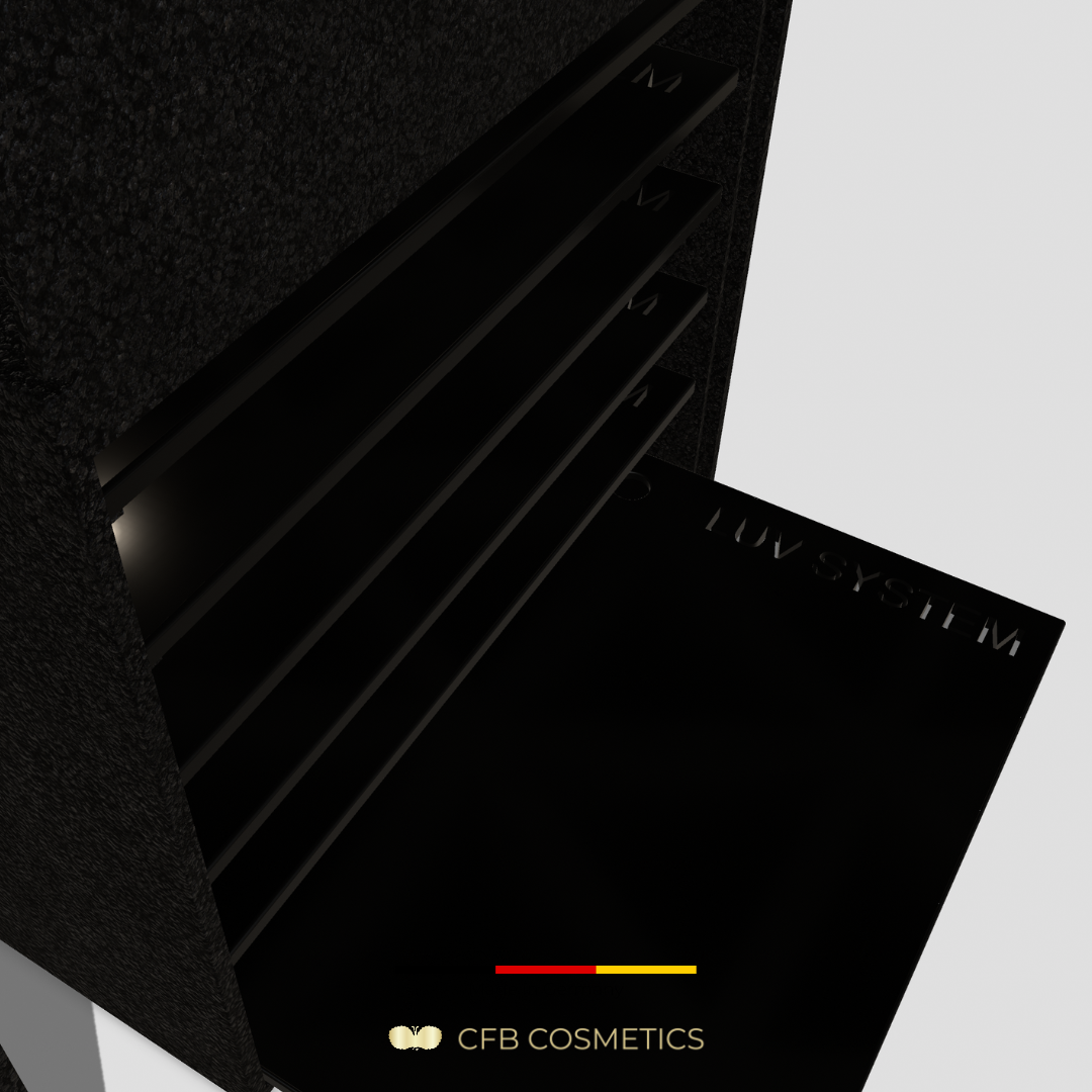 VUKI Lashbox mit 6 Fliesenhaltern