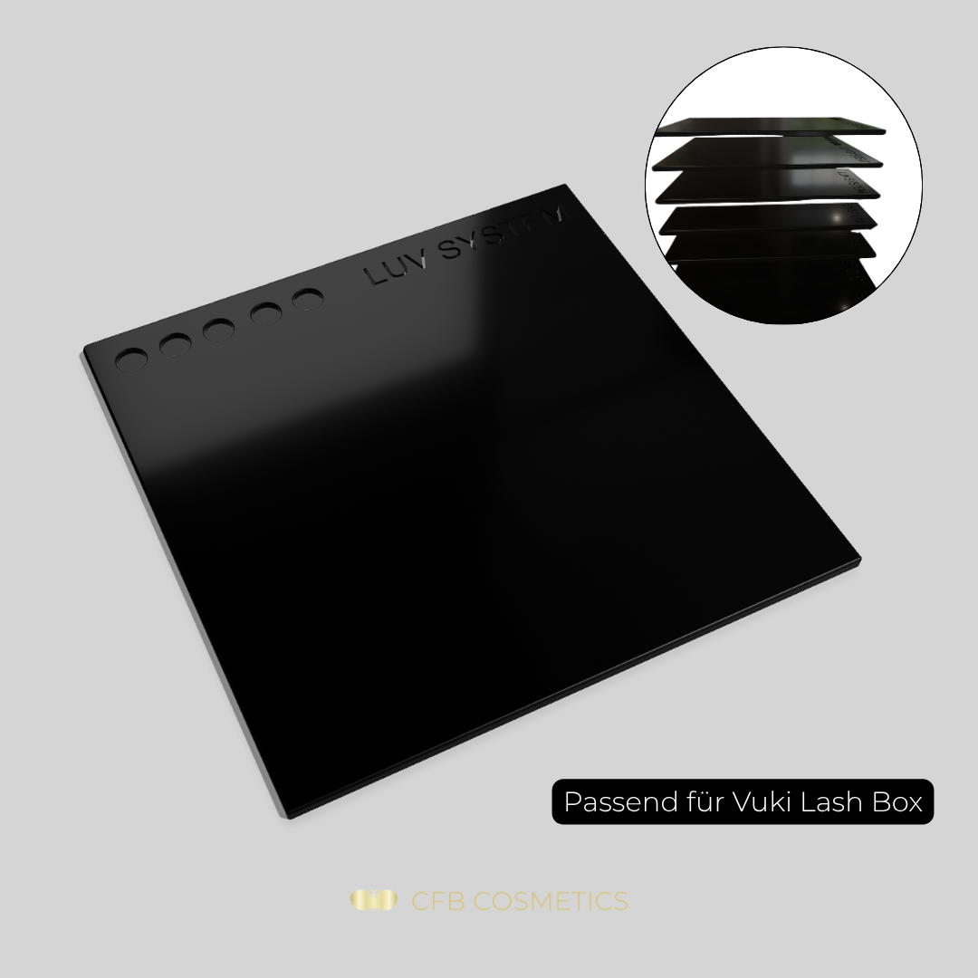 Wimperntray für VUKI Lashbox schwarz