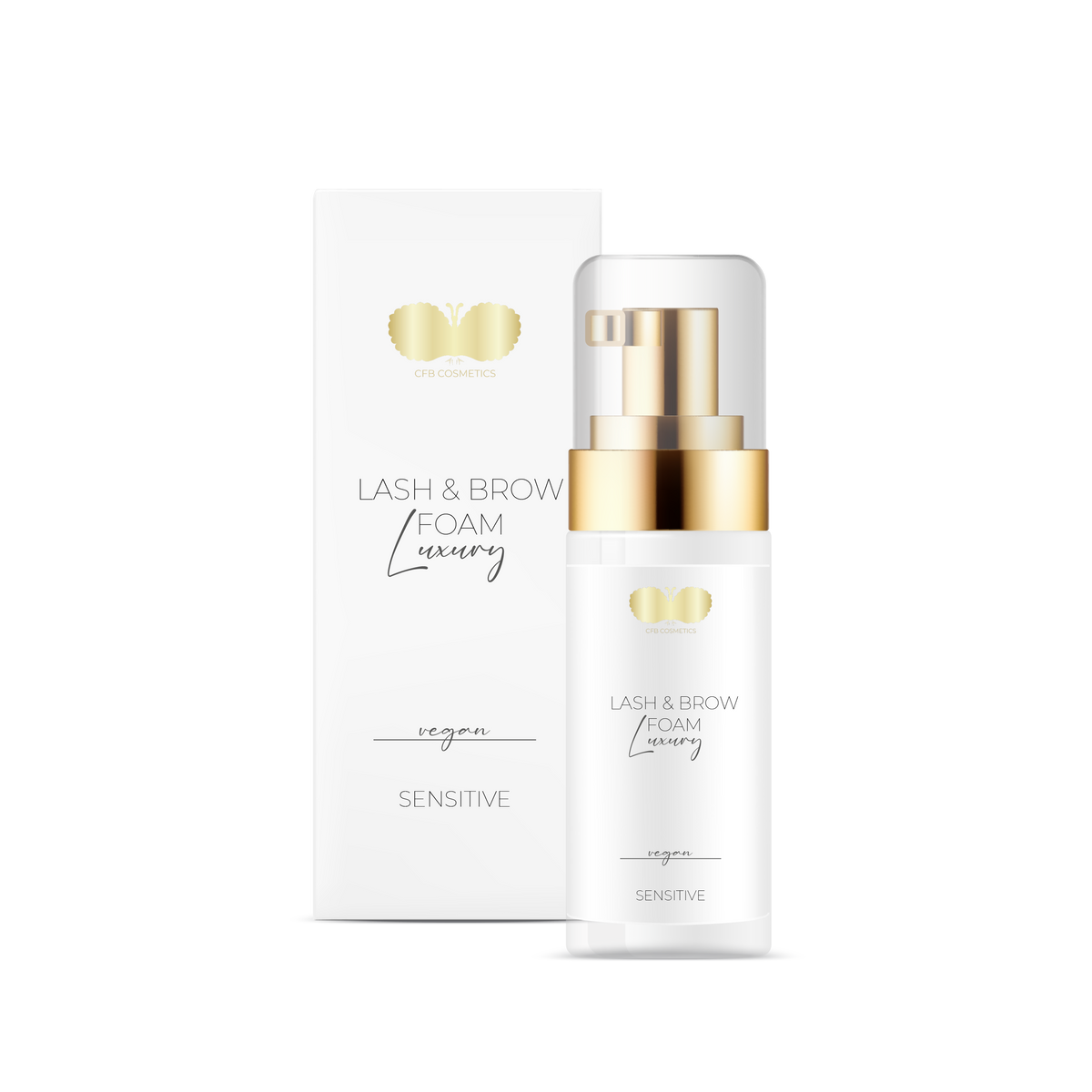 Champú de lujo para pestañas – Lash & Brow Foam 30 ml | Limpieza suave para extensiones de pestañas – CFB Cosmetics®