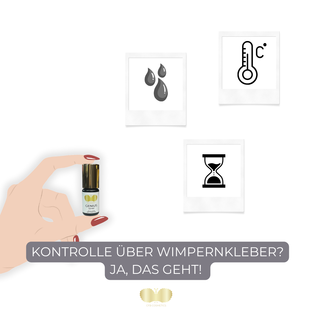 Wimpernkleber im Griff: Tipps zur Kontrolle von Luftfeuchtigkeit und Raumtemperatur