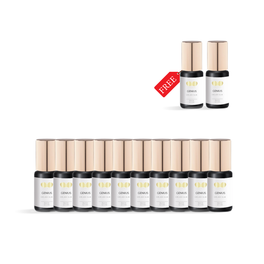 Wimpernkleber 10er Set + 2 gratis | GENIUS | schwarz   Wimpernkleber 10er Set + 2 gratis | GENIUS | schwarz