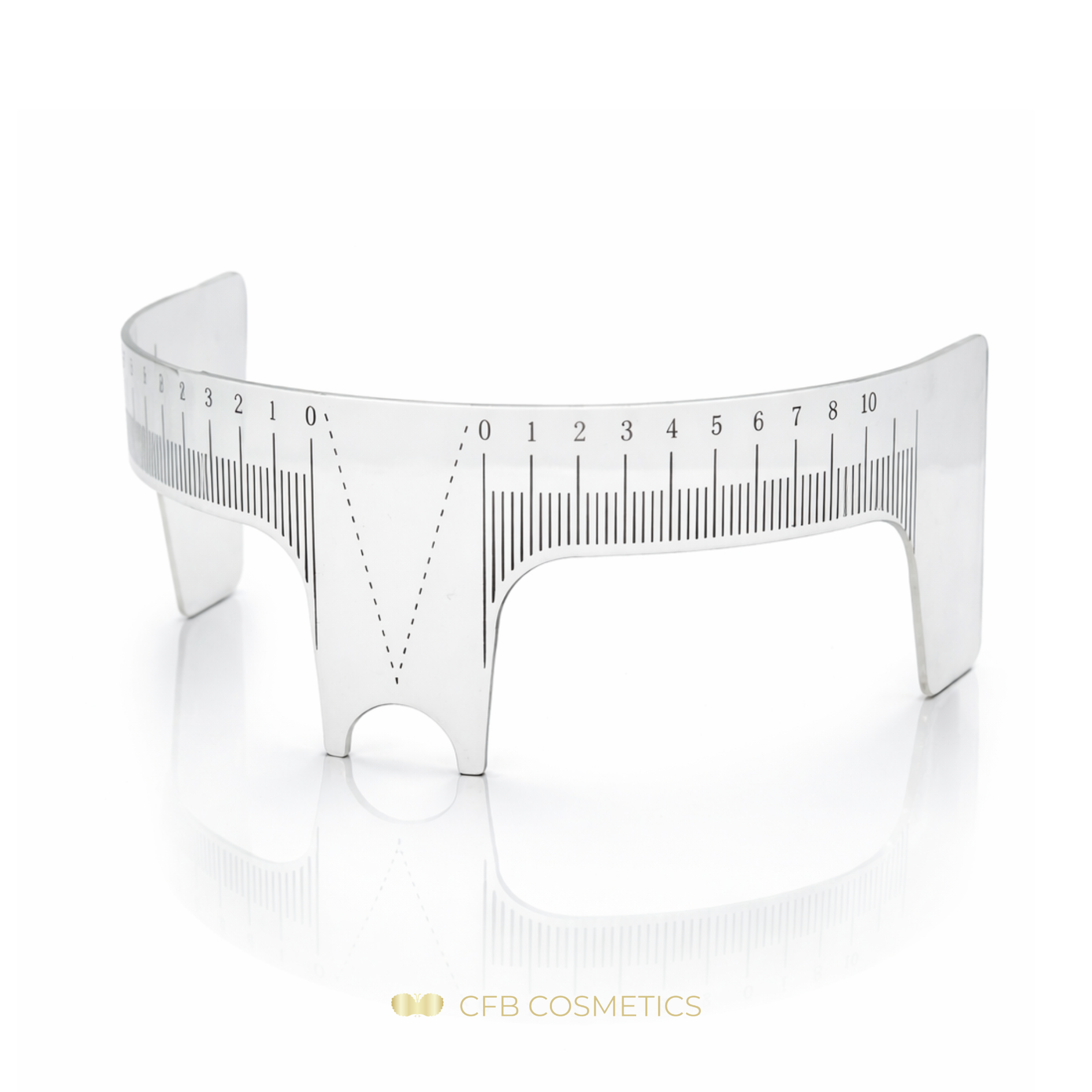 Augenbrauenlineal lang mit Nase für präzises Brow Mapping CFB Cosmetics®