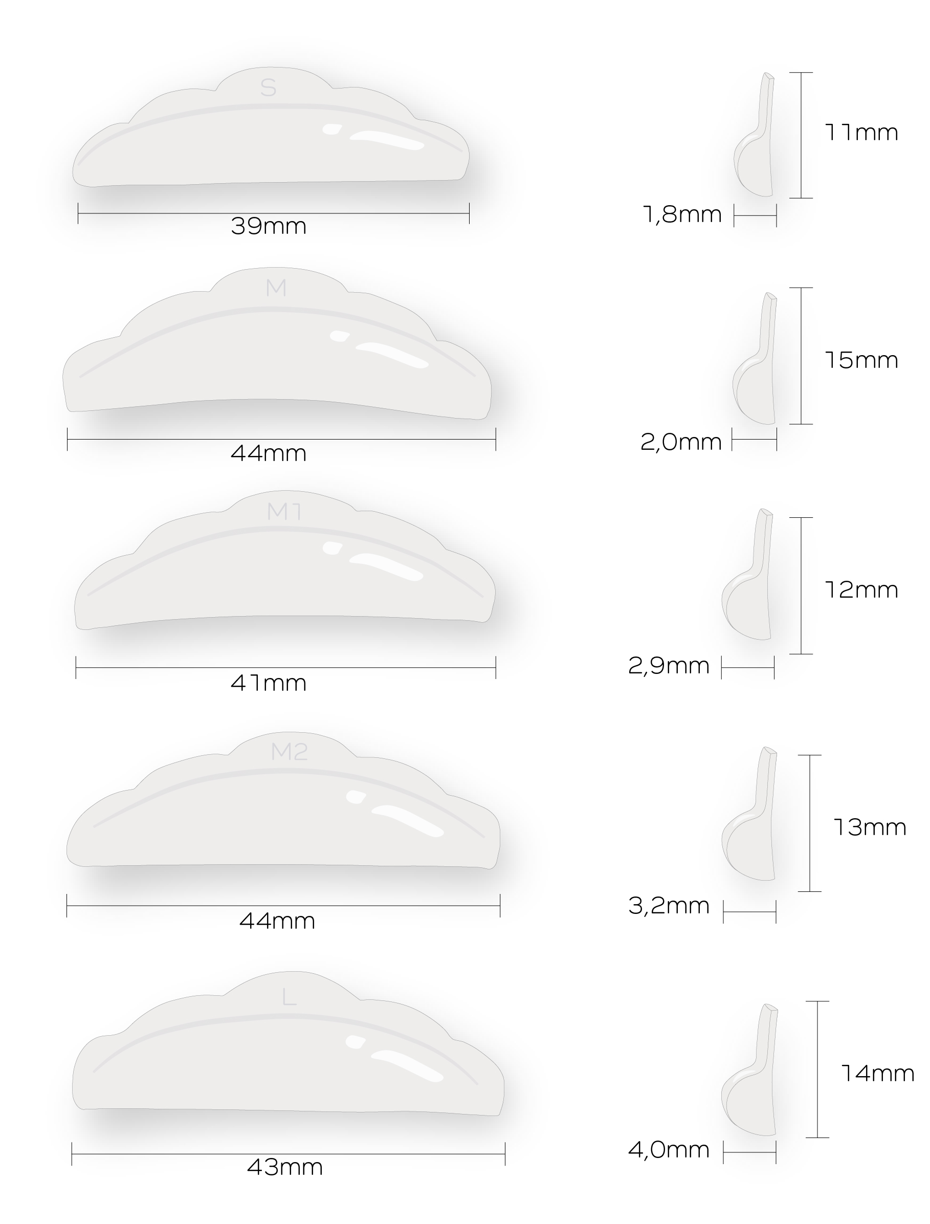 Silikonpads-Extra-Soft Silicone pads | EXTRA SOFT | EXTRA FLEXIBLE