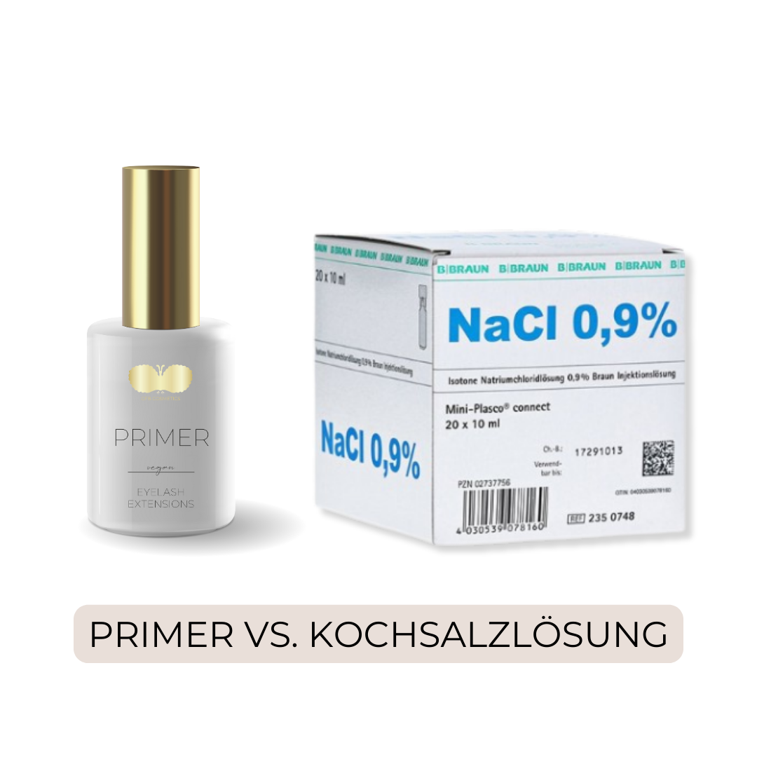 Saline solution vs. primer