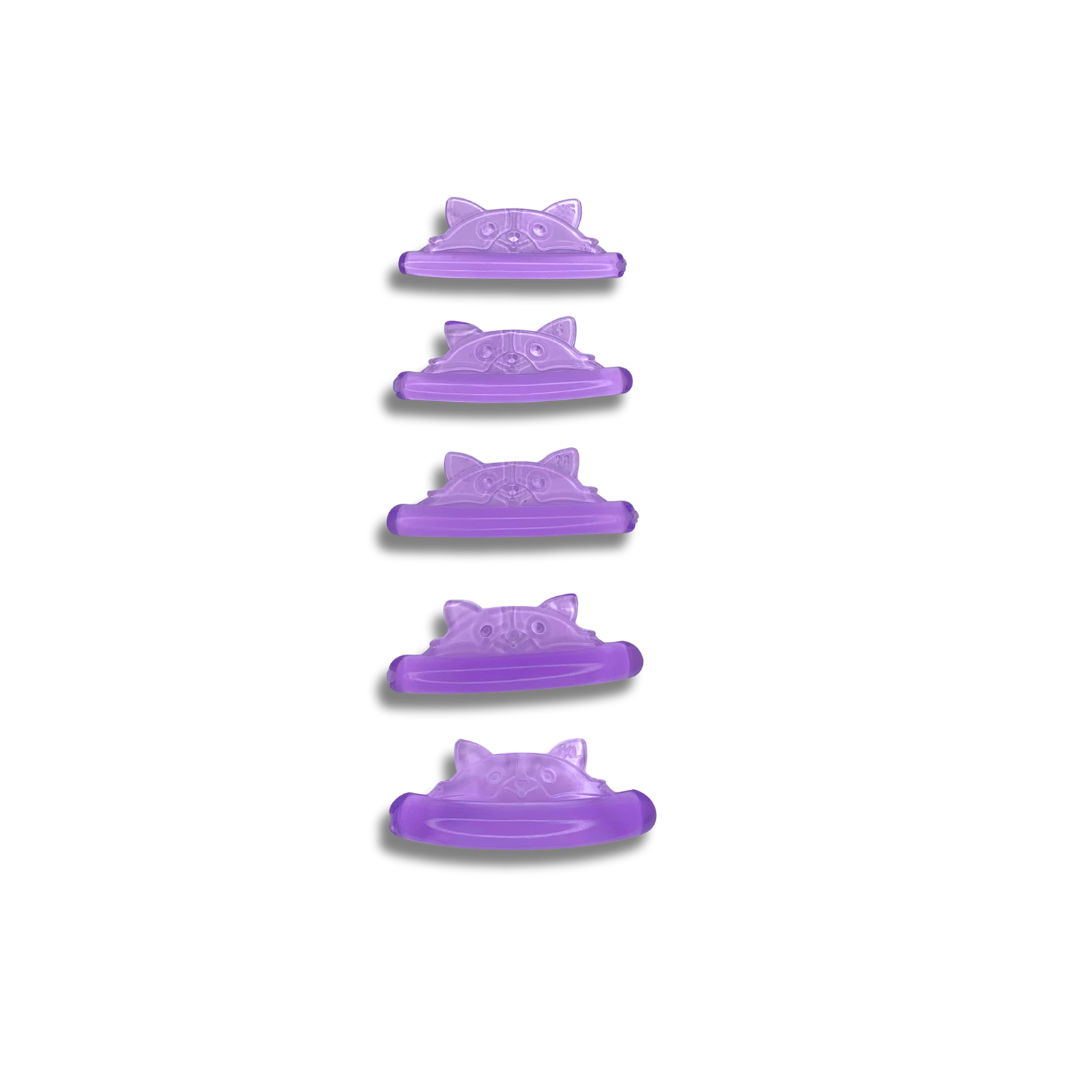 Silicone pads for lash lifting | cat | purple | self-adhesive