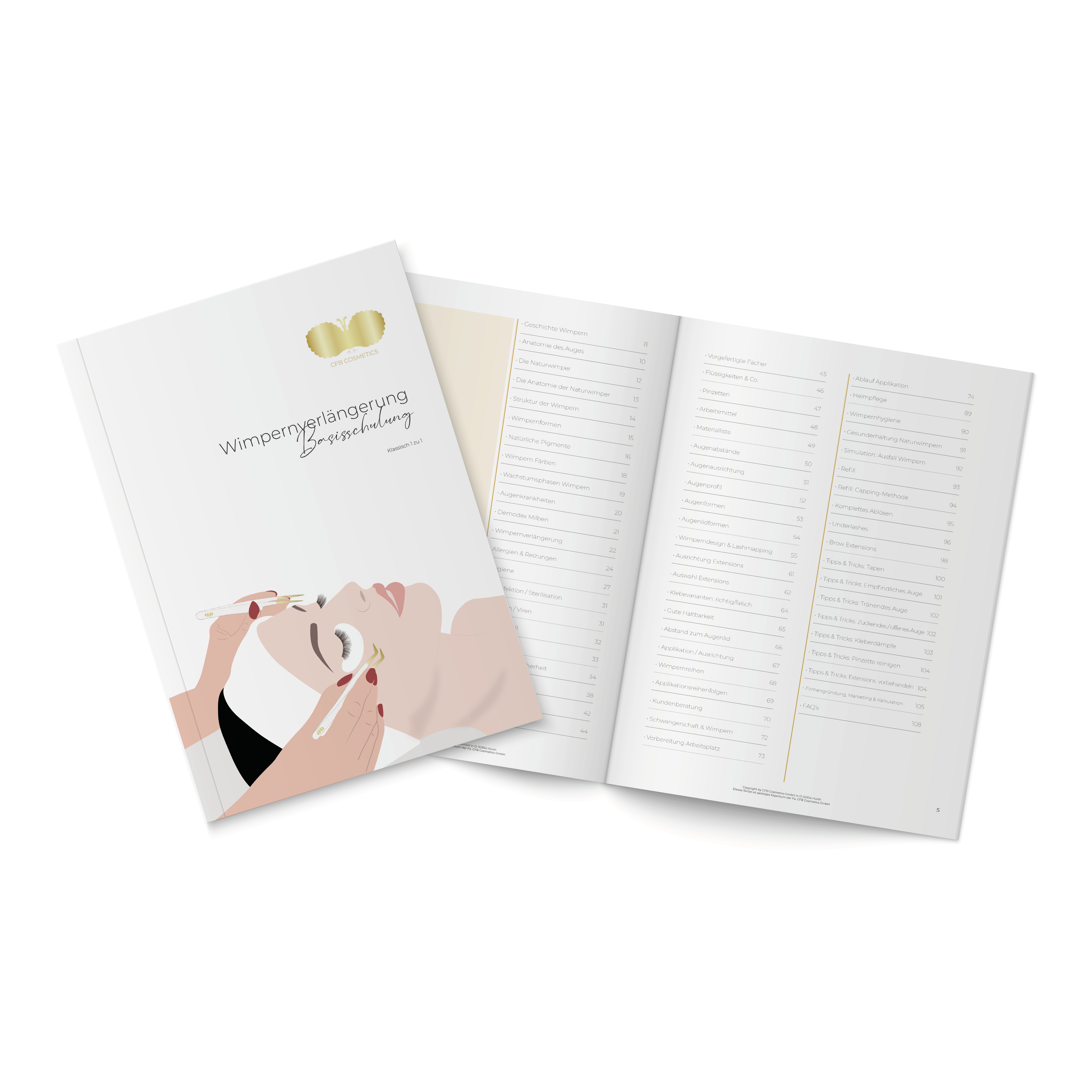Mockup-Schulungsmappe-Wimpernverla-ngerung-2023 Wimpernverlängerung KOMBI Schulung | Basis | 1 Tag