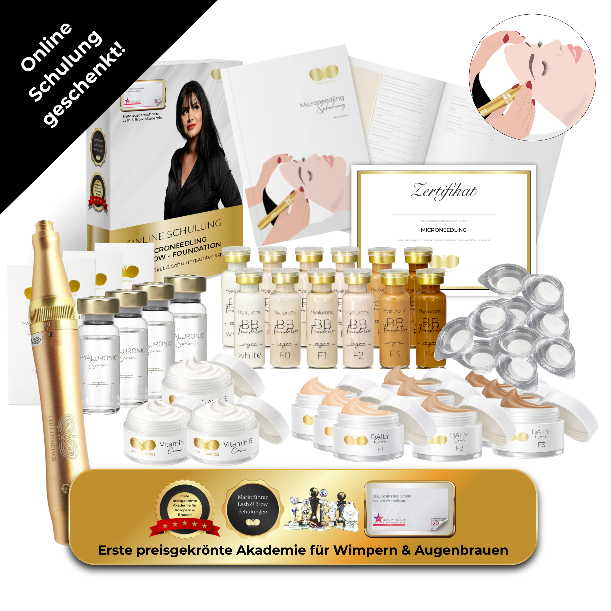 Microneedling BB Foundation Basic Set inkl. Online Schulung | CFB Cosmetics®