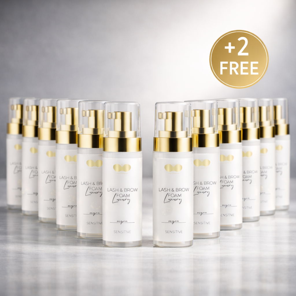 Wimpernshampoo 10er Set + 2 gratis | Lash & Brow Foam | 30 ml
