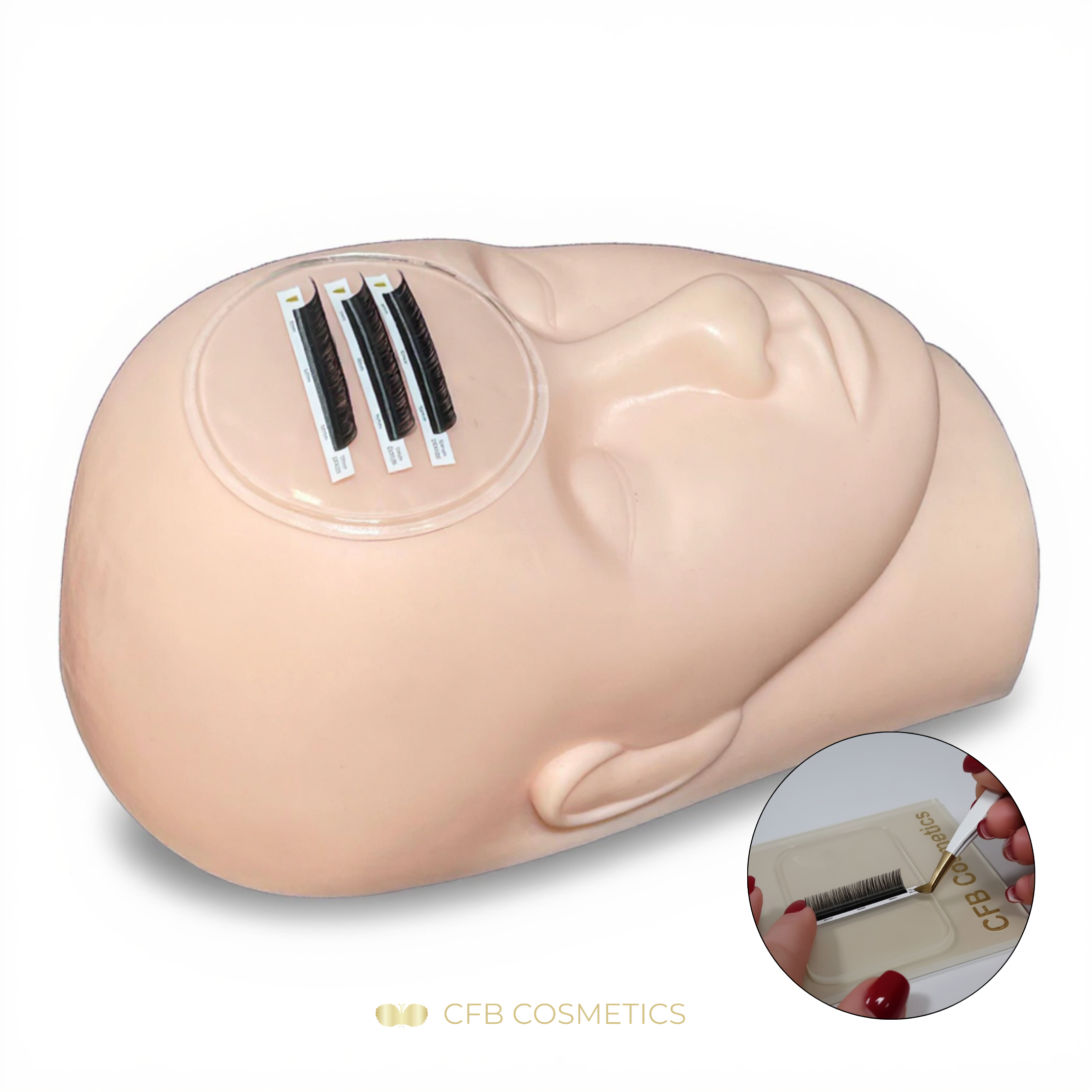 Silikontray | Auflage für Wimpernplatte | rund