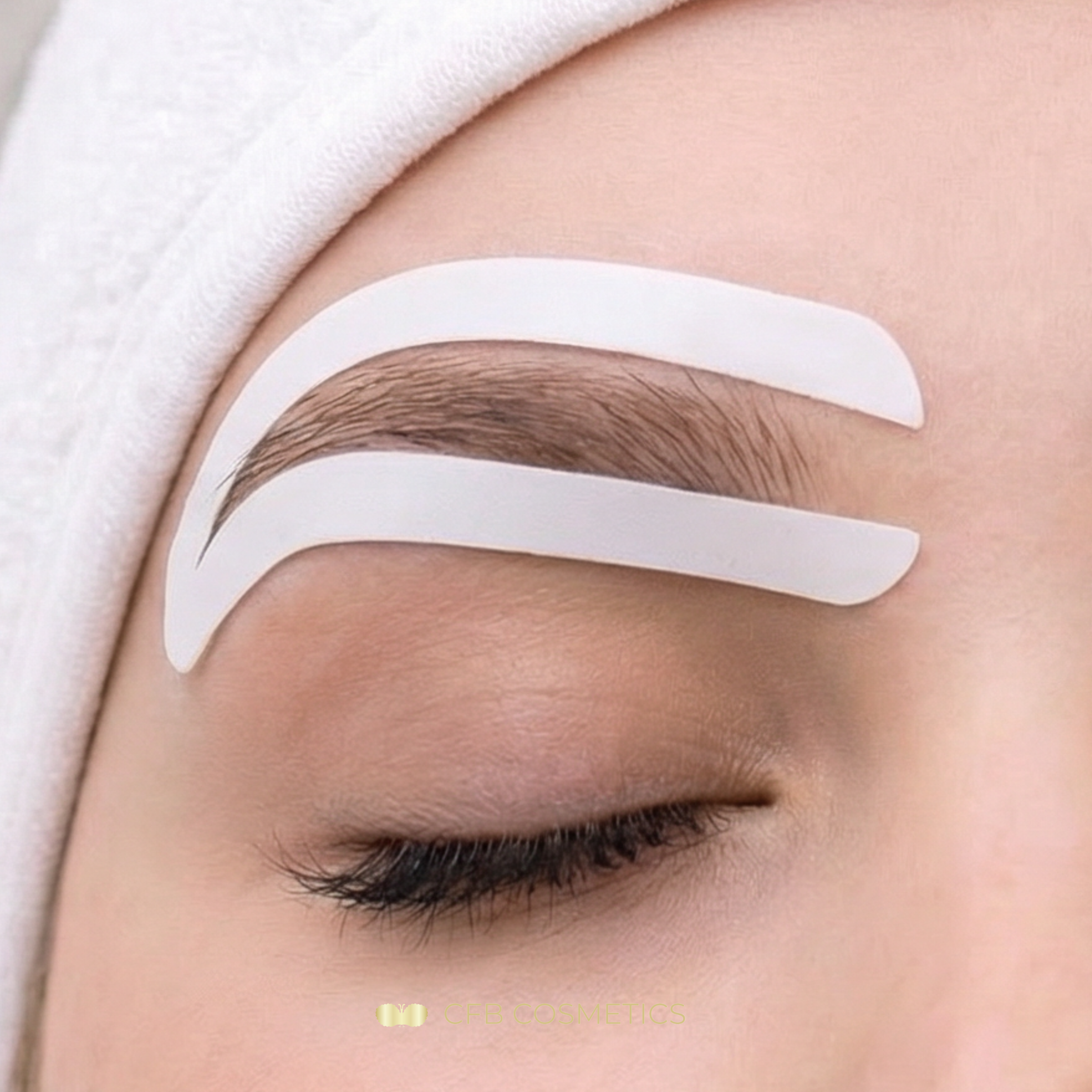 Eyebrow stickers for airbrush brows