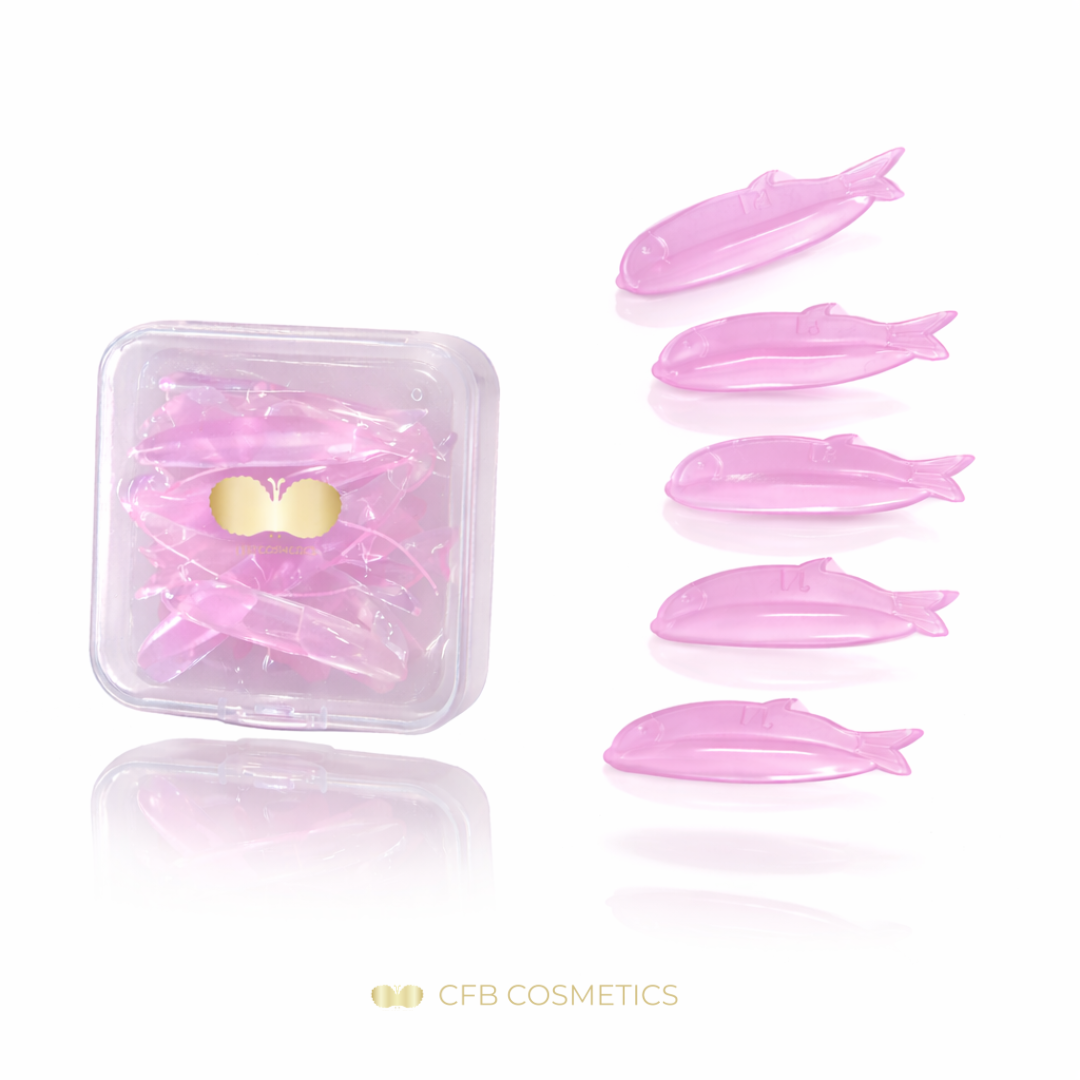 Lifting Silikonpads | Fisch-Motiv | pink | selbstklebend