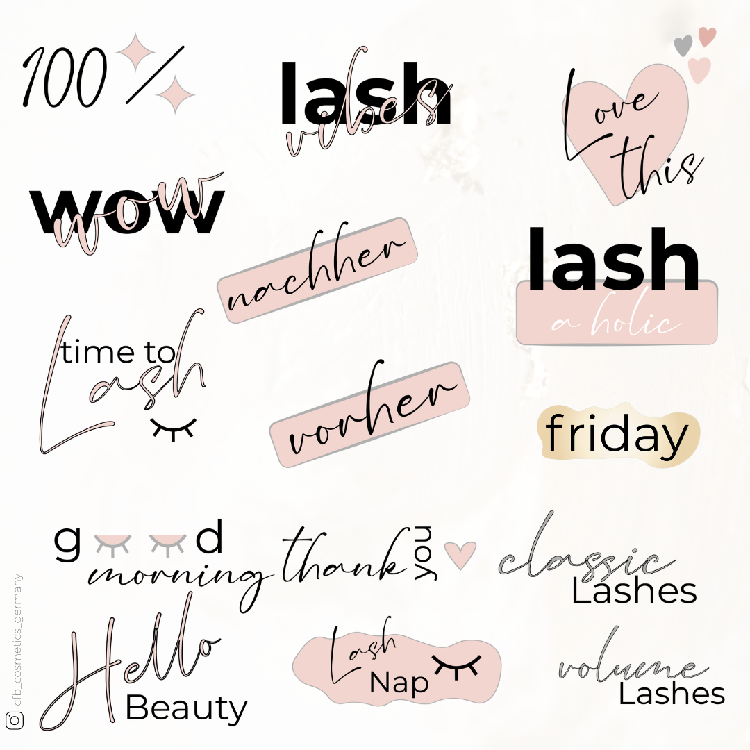Instagram Story Sticker | Lashes & Brows