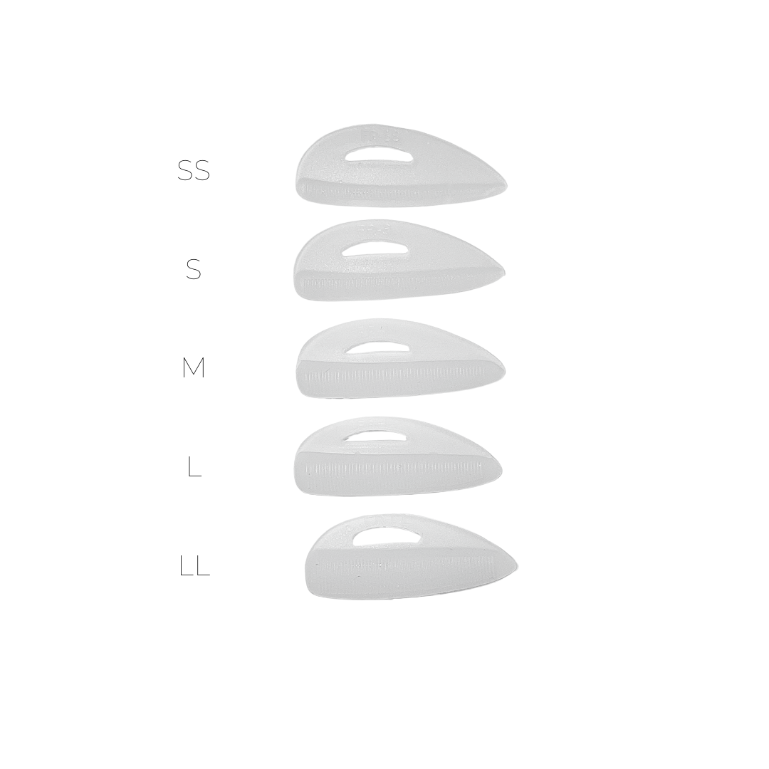 Silikonpads | mit Rillen | 5 Paar Silikonpads | mit Rillen | 5 Paar
