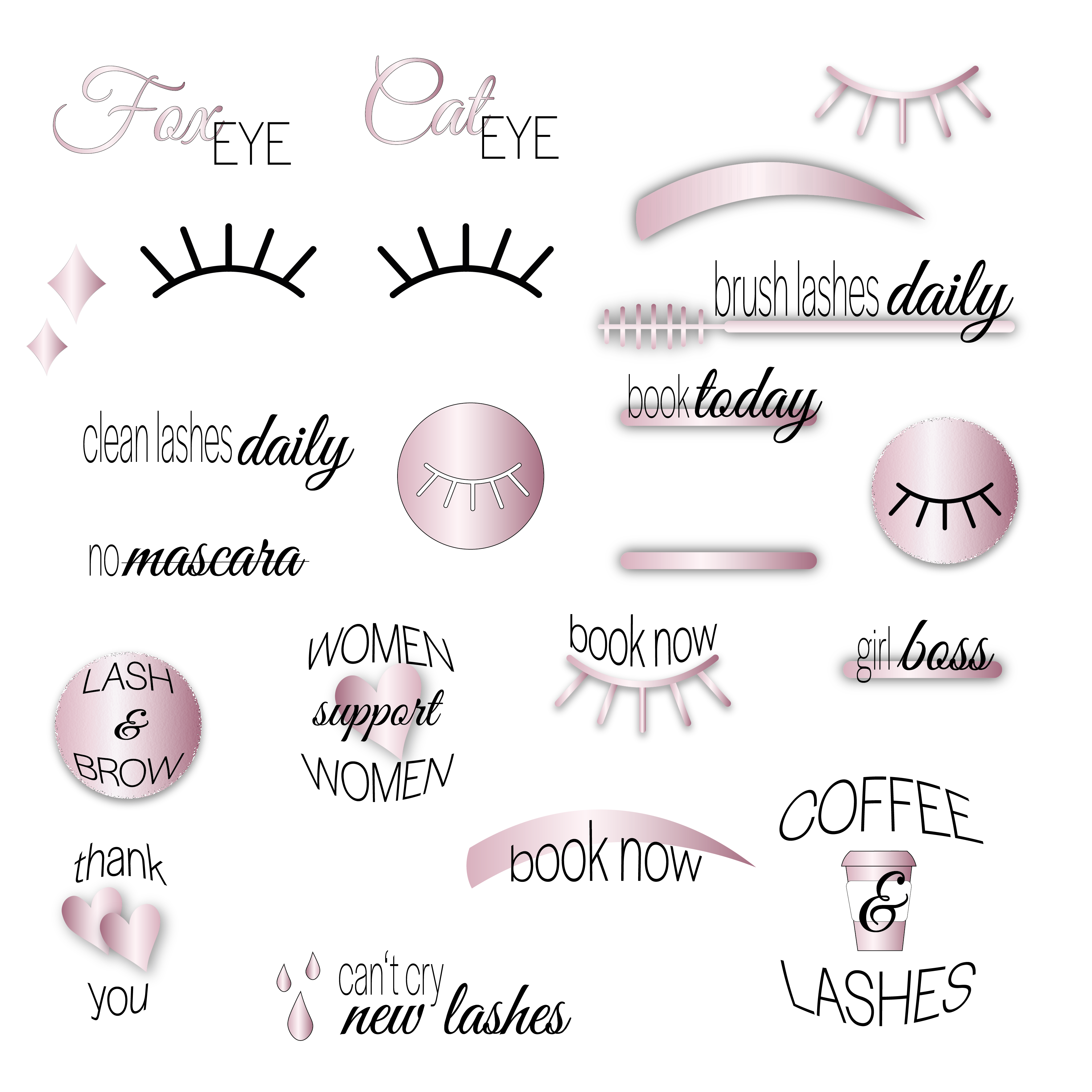 Instagram Story Sticker | Lashes & Brows Instagram Story Sticker | Lashes & Brows