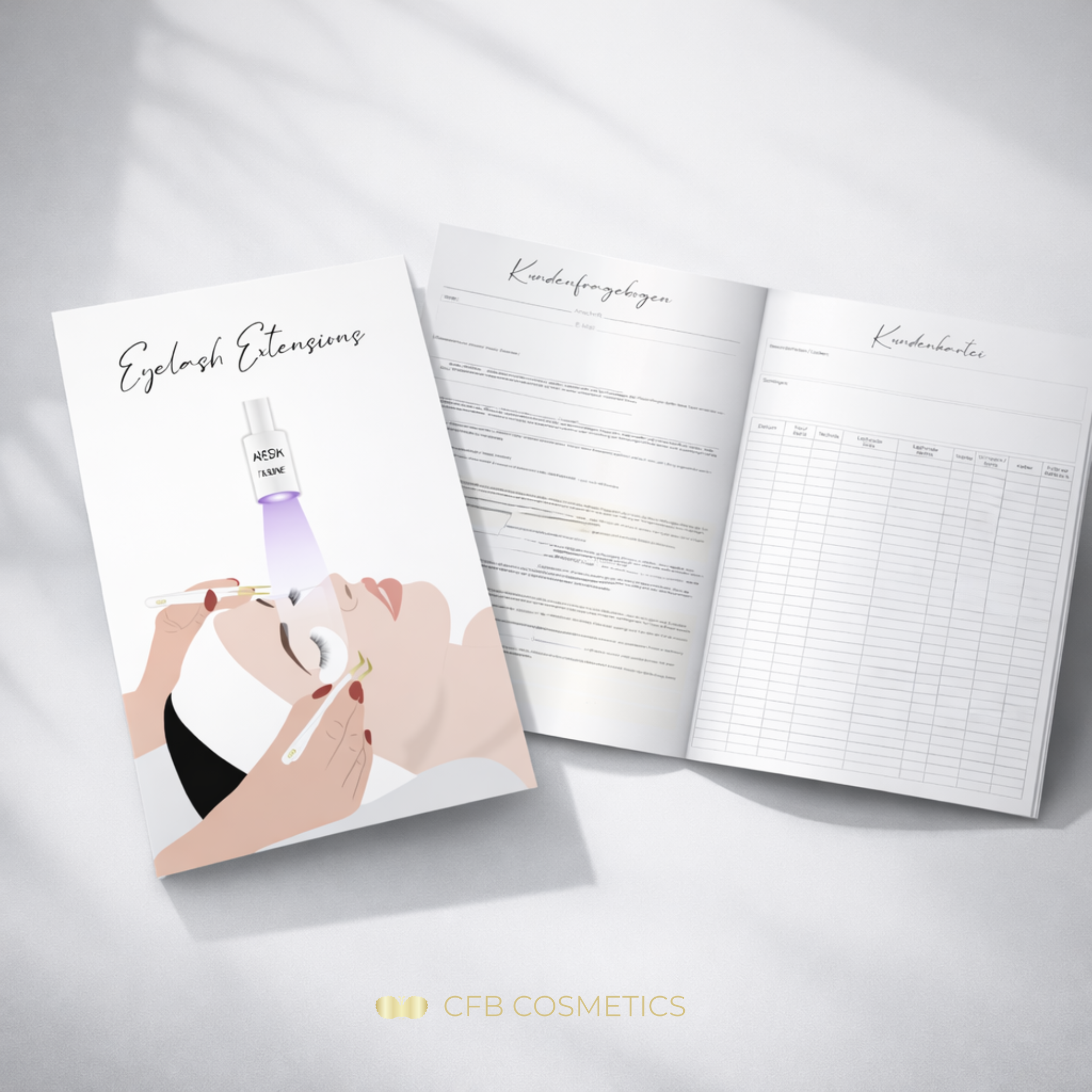 Customer questionnaire | eyelash extensions incl. index card | 25 pieces