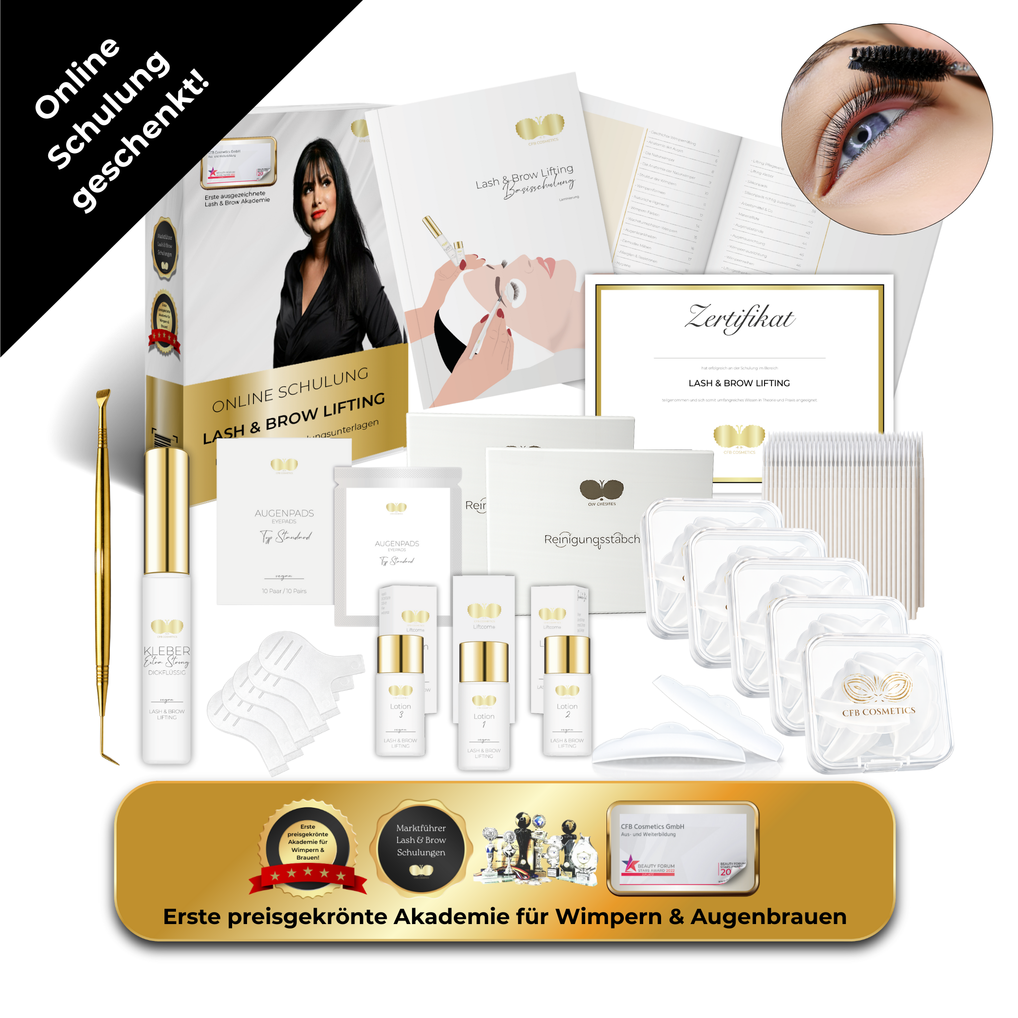 Lash & Brow Lifting Basic Set inkl. gratis Online Schulung CFB Cosmetics®