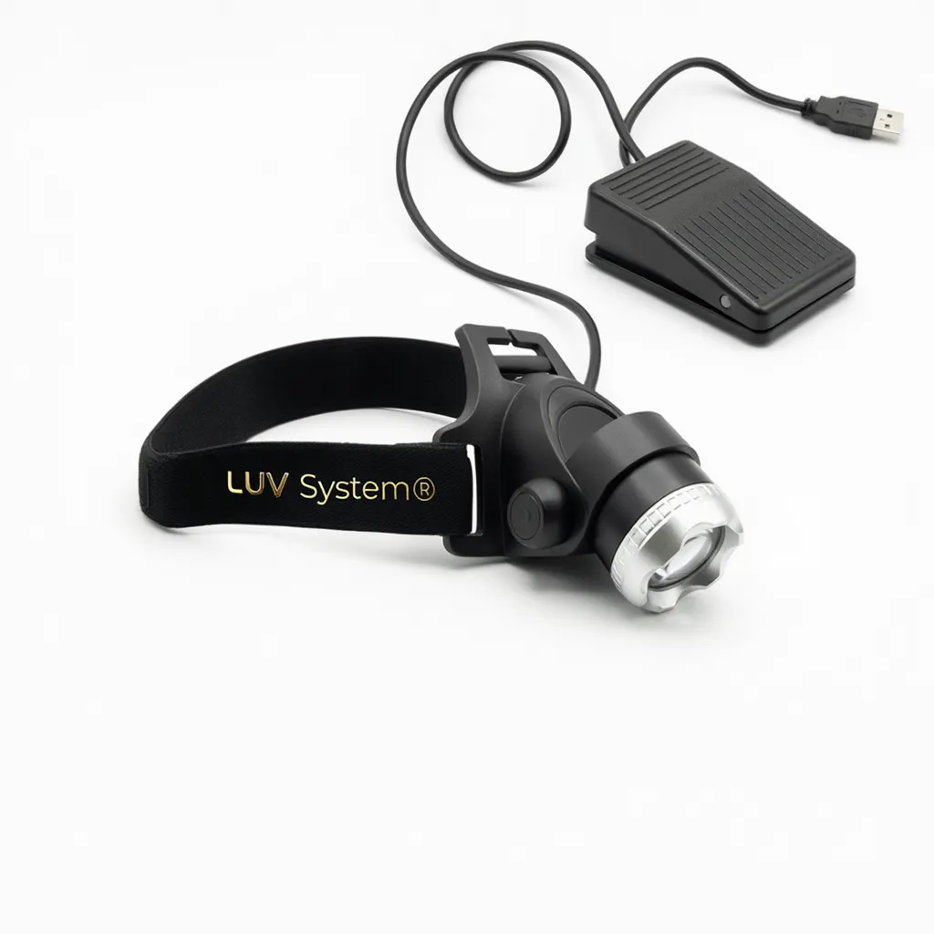 UV Wimpernverlängerung | Kopflampe | mit weißem UV LED Licht