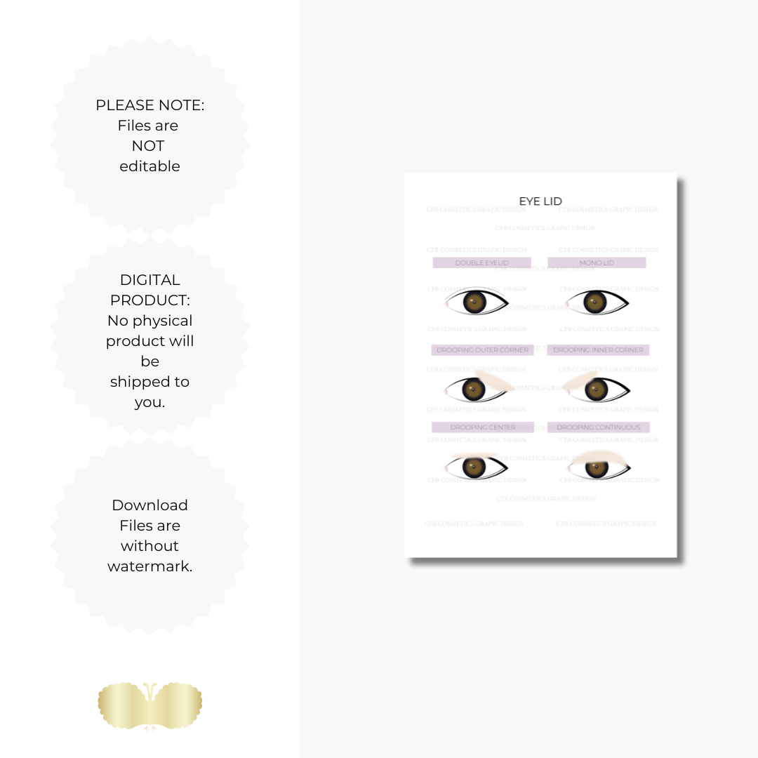 Augenformen Wimpernverlängerung | Wimpernstudiobedarf | Digital Augenformen Wimpernverlängerung | Wimpernstudiobedarf | Digital