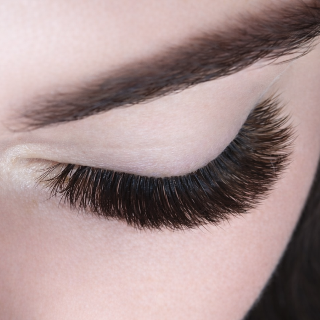 Braune Wimpernextensions | Einzellängen