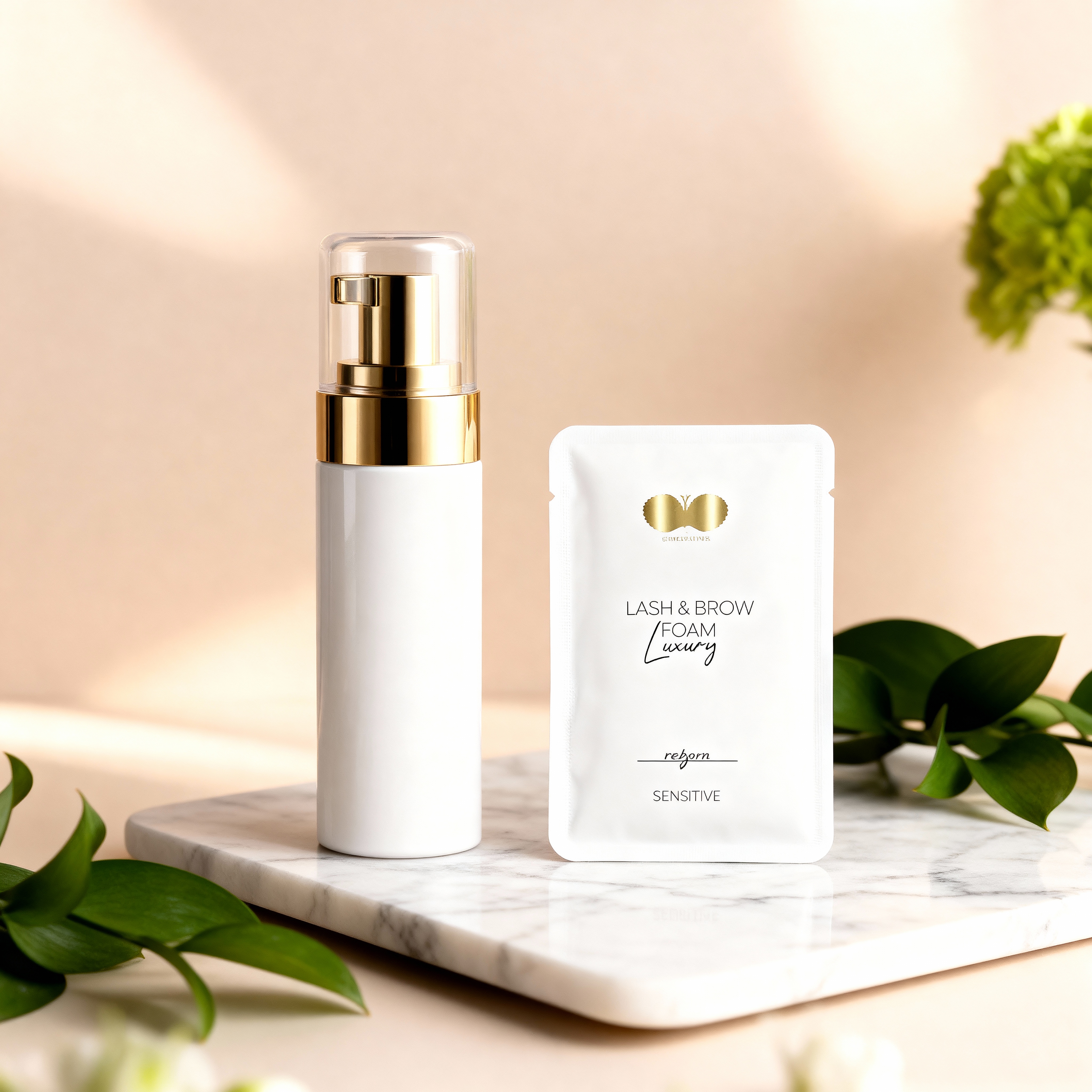 Leerflasche + Wimpernshampoo Konzentrat Set