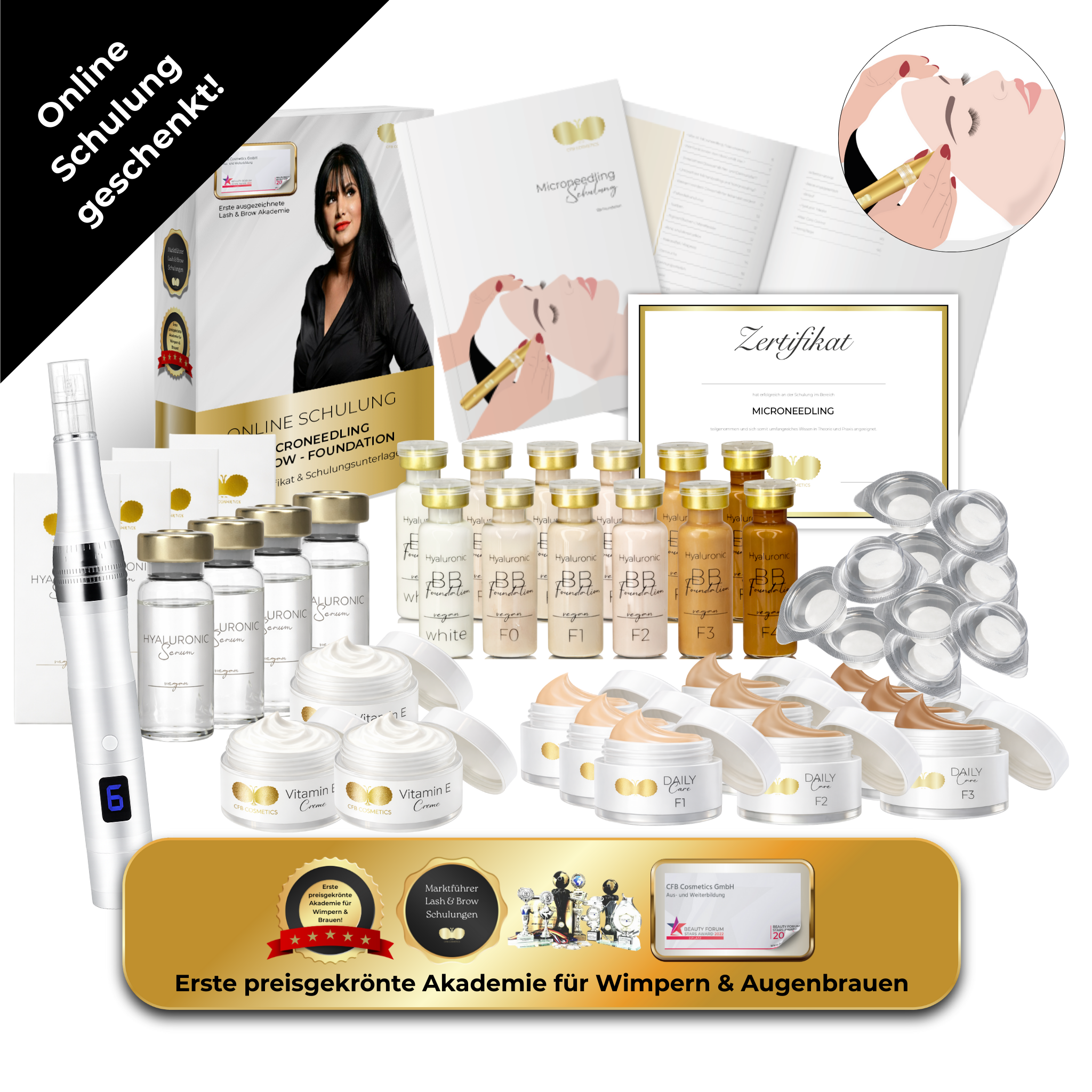 Microneedling BB Foundation Basic Set inkl. Online Schulung | CFB Cosmetics®