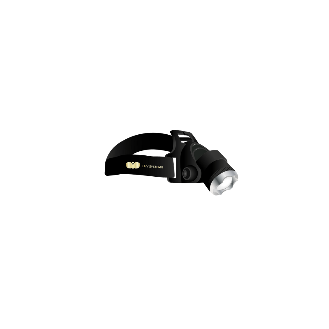 UV LED headlamp with white UV light | Set UV LED headlamp with white UV light | Set