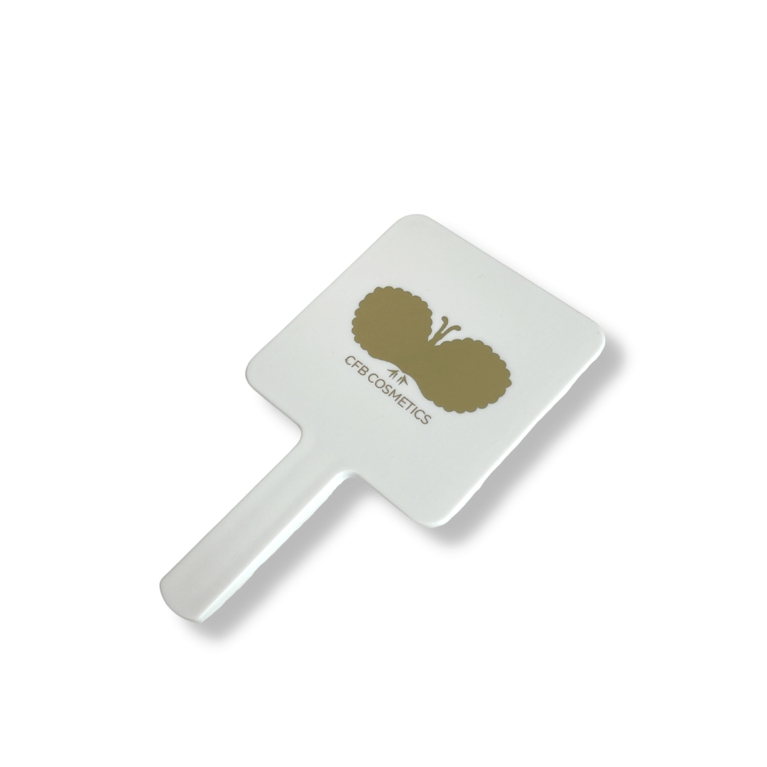 Spiegel | weiß mit Logo Spiegel | weiß mit Logo