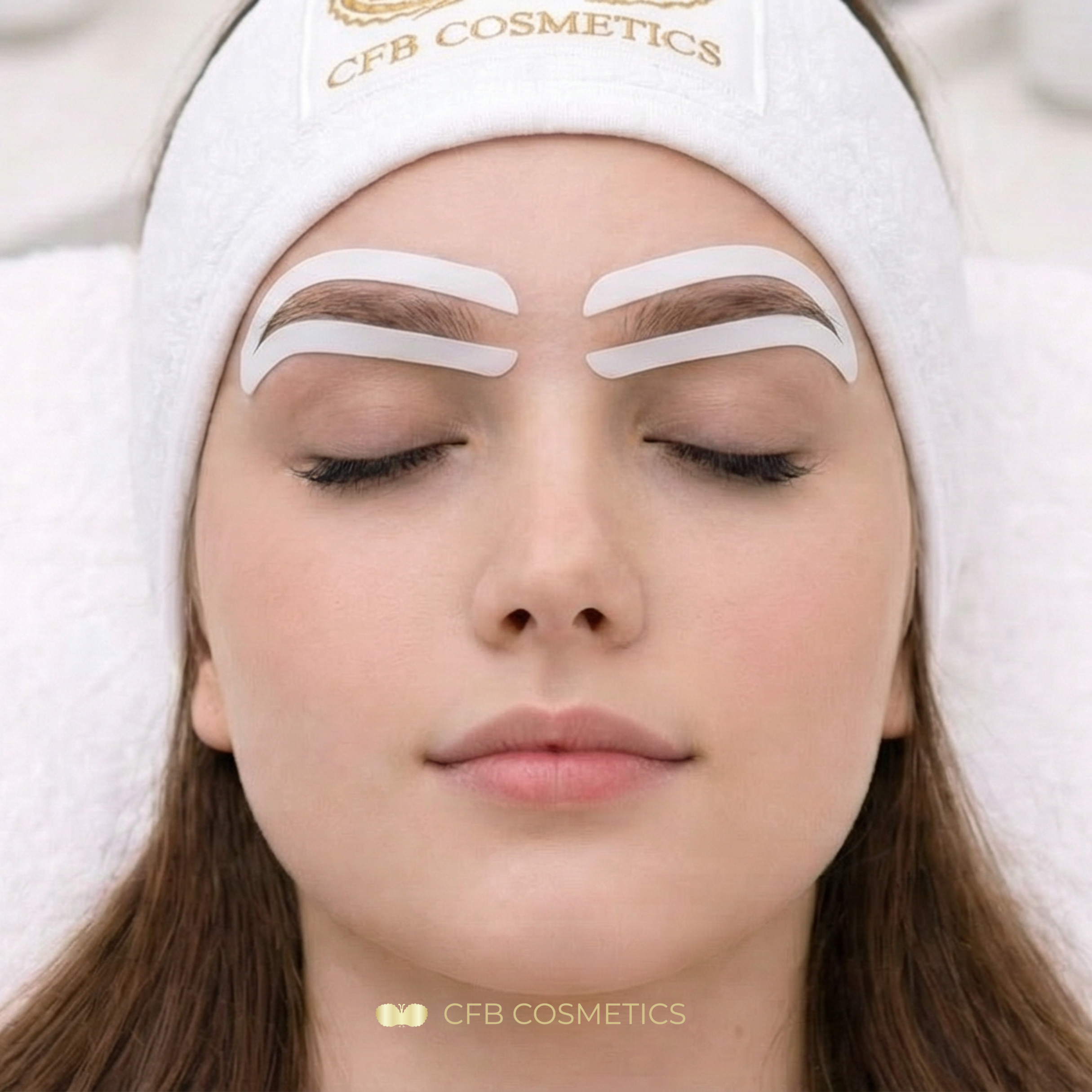 Eyebrow stickers for airbrush brows