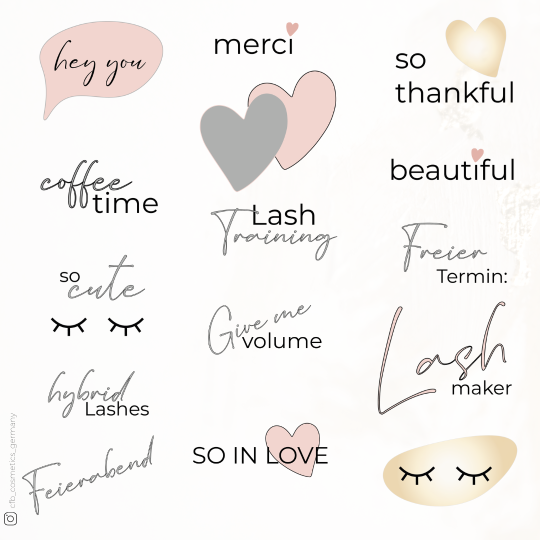 Instagram Story Sticker | Lashes & Brows Instagram Story Sticker | Lashes & Brows