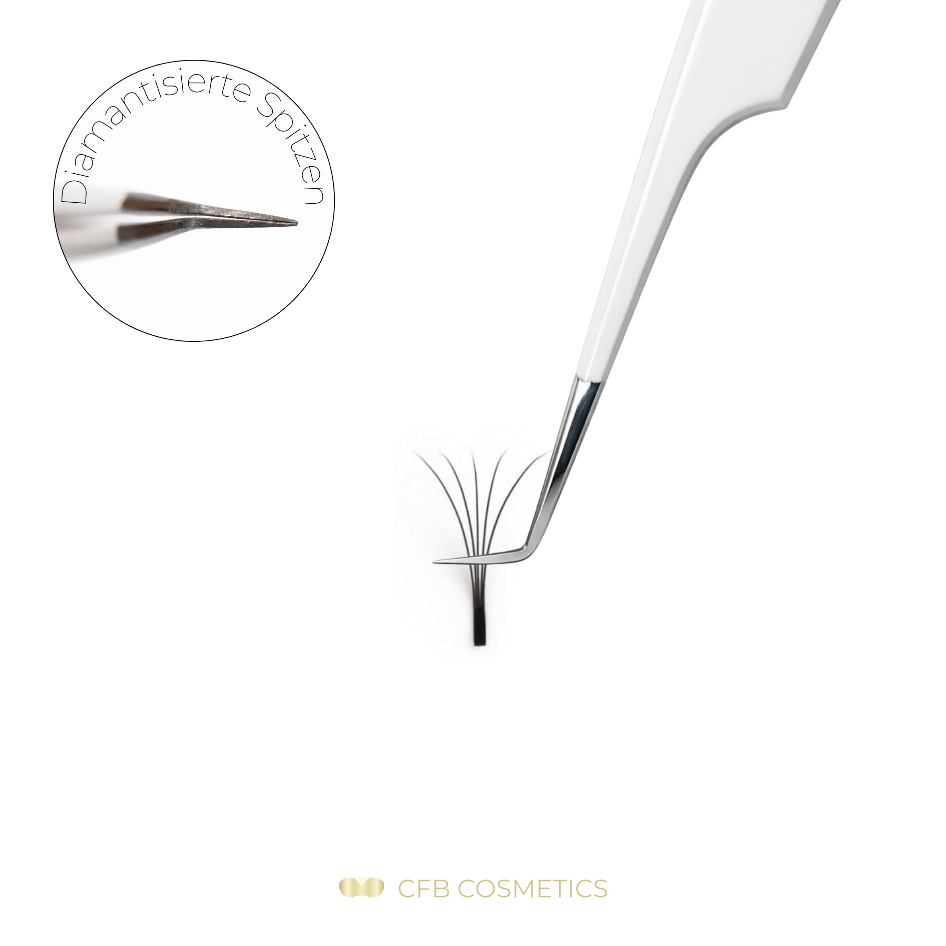Luxury Diamant Pinzette No. 13 Volumentechnik CFB Cosmetics®