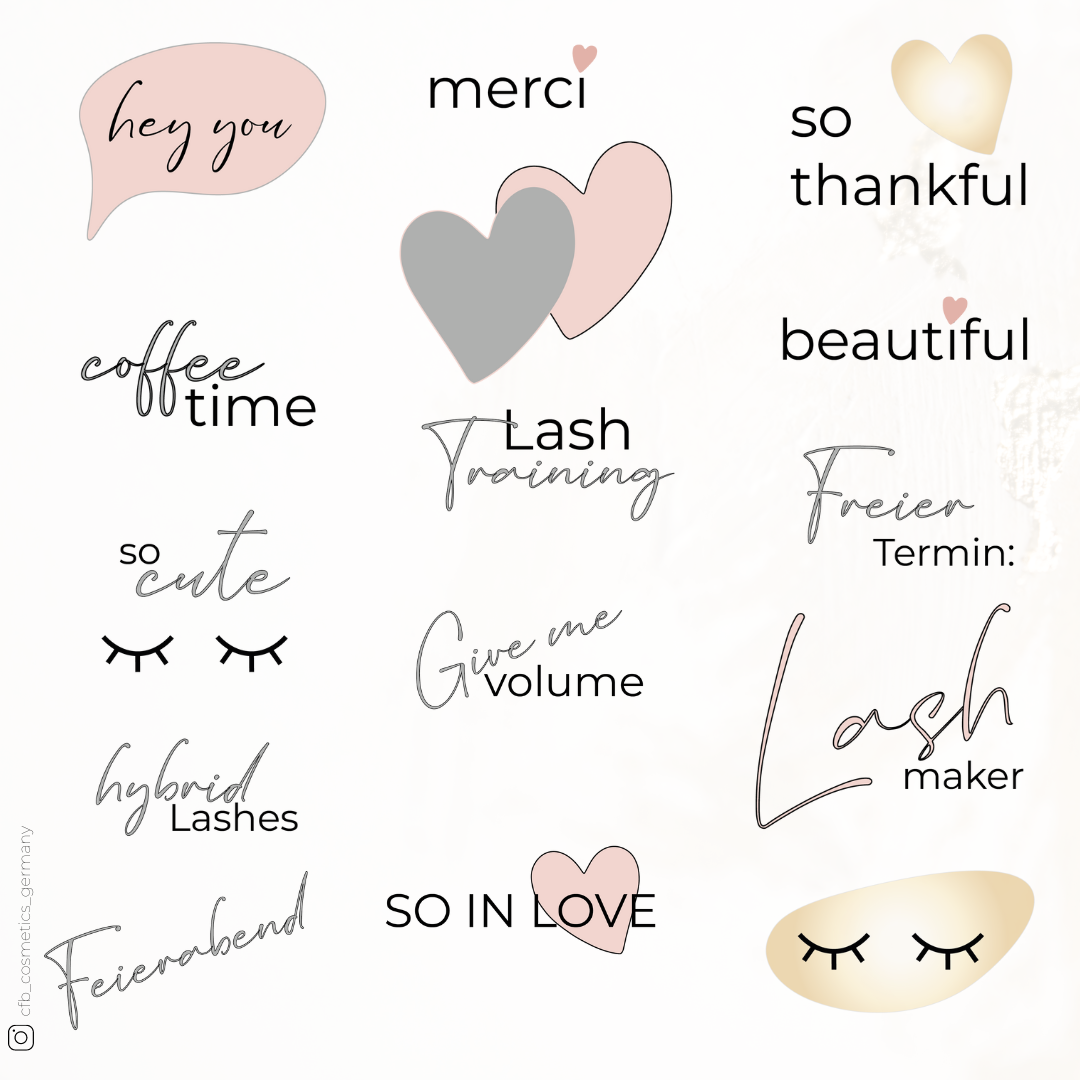 Instagram Story Sticker | Lashes &amp; Brows