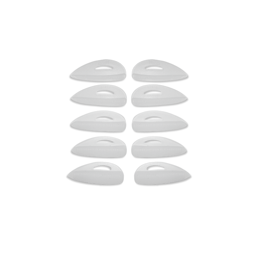 Silicone pads | with grooves | 4 pairs