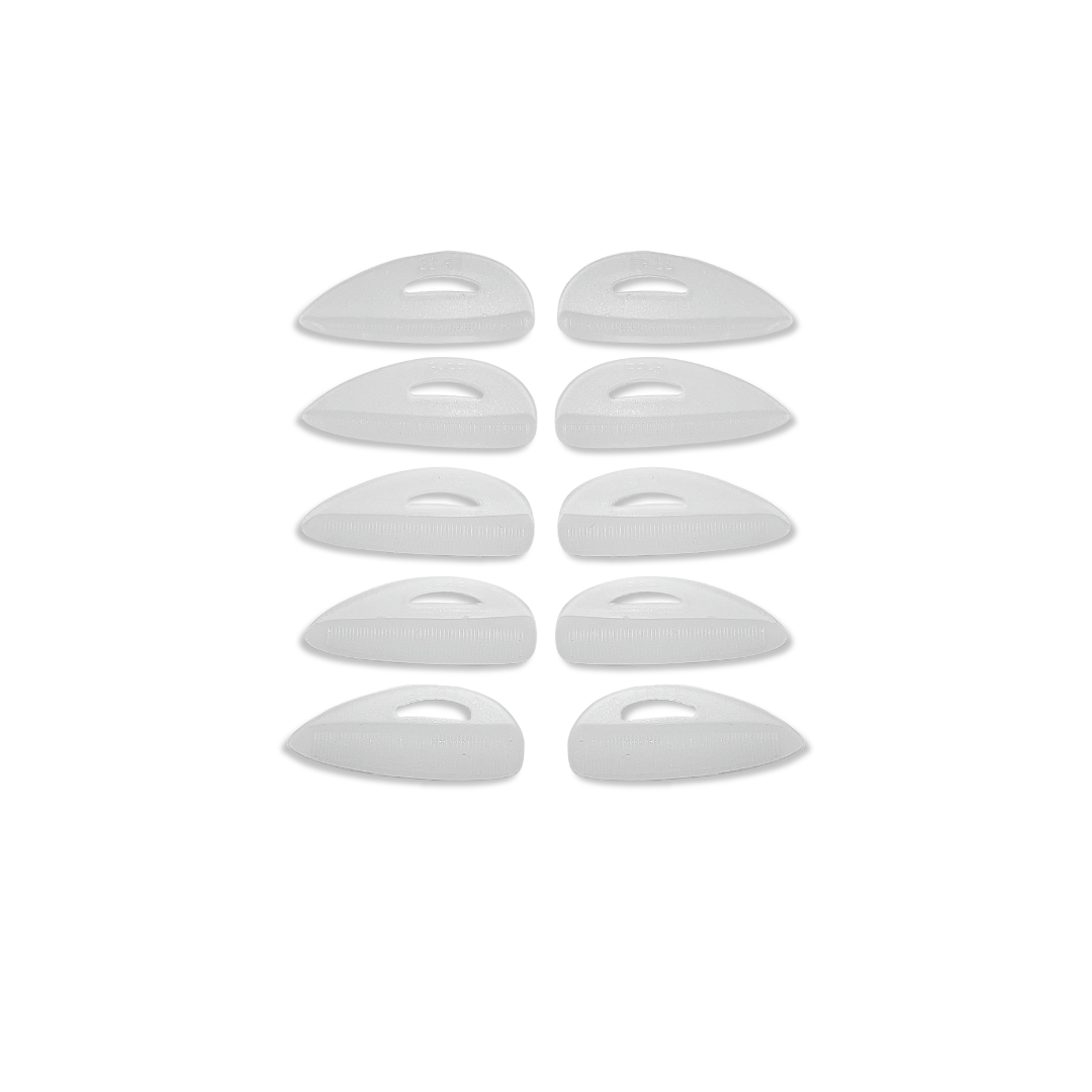 Silikonpads | mit Rillen | 5 Paar Silikonpads | mit Rillen | 5 Paar