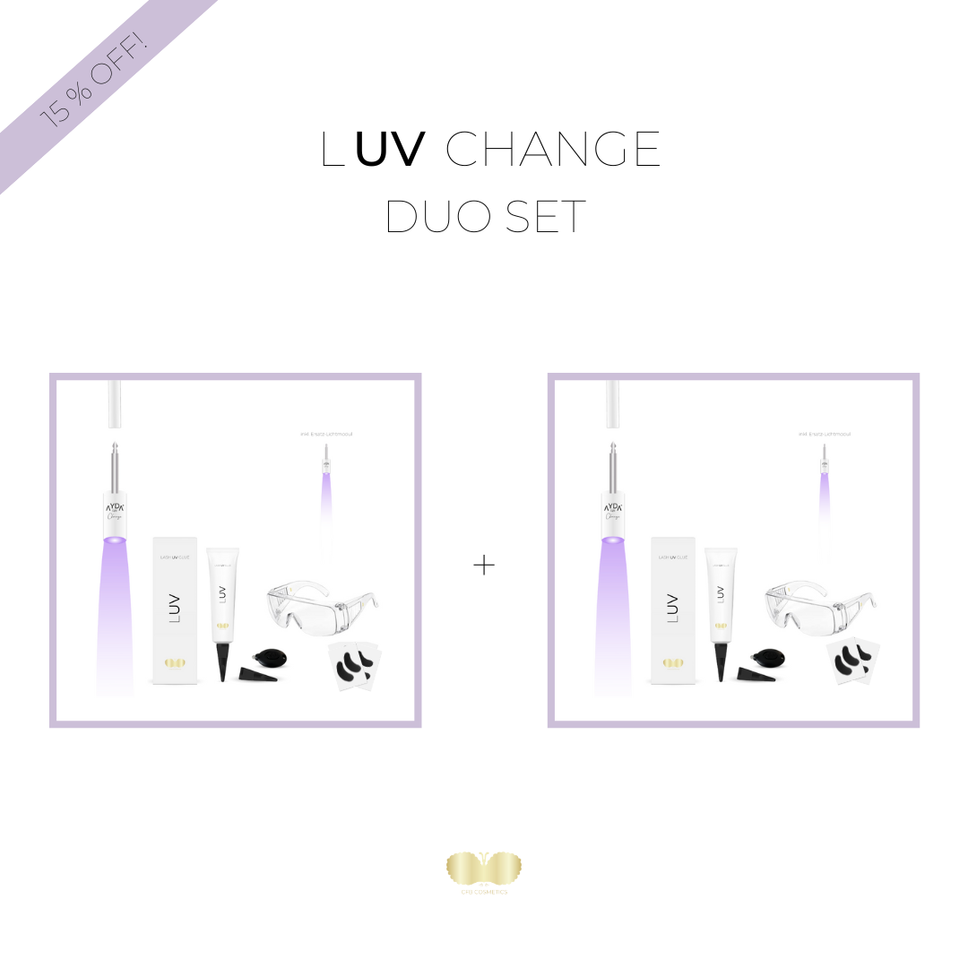 UV Lampen Set | CHANGE DUO Set | UV Wimpernverlängerung (Vorbestellung: lieferbar ab ca. 10.11.2025) UV Lampen Set | CHANGE DUO Set | UV Wimpernverlängerung (Vorbestellung: lieferbar ab ca. 10.11.2025)