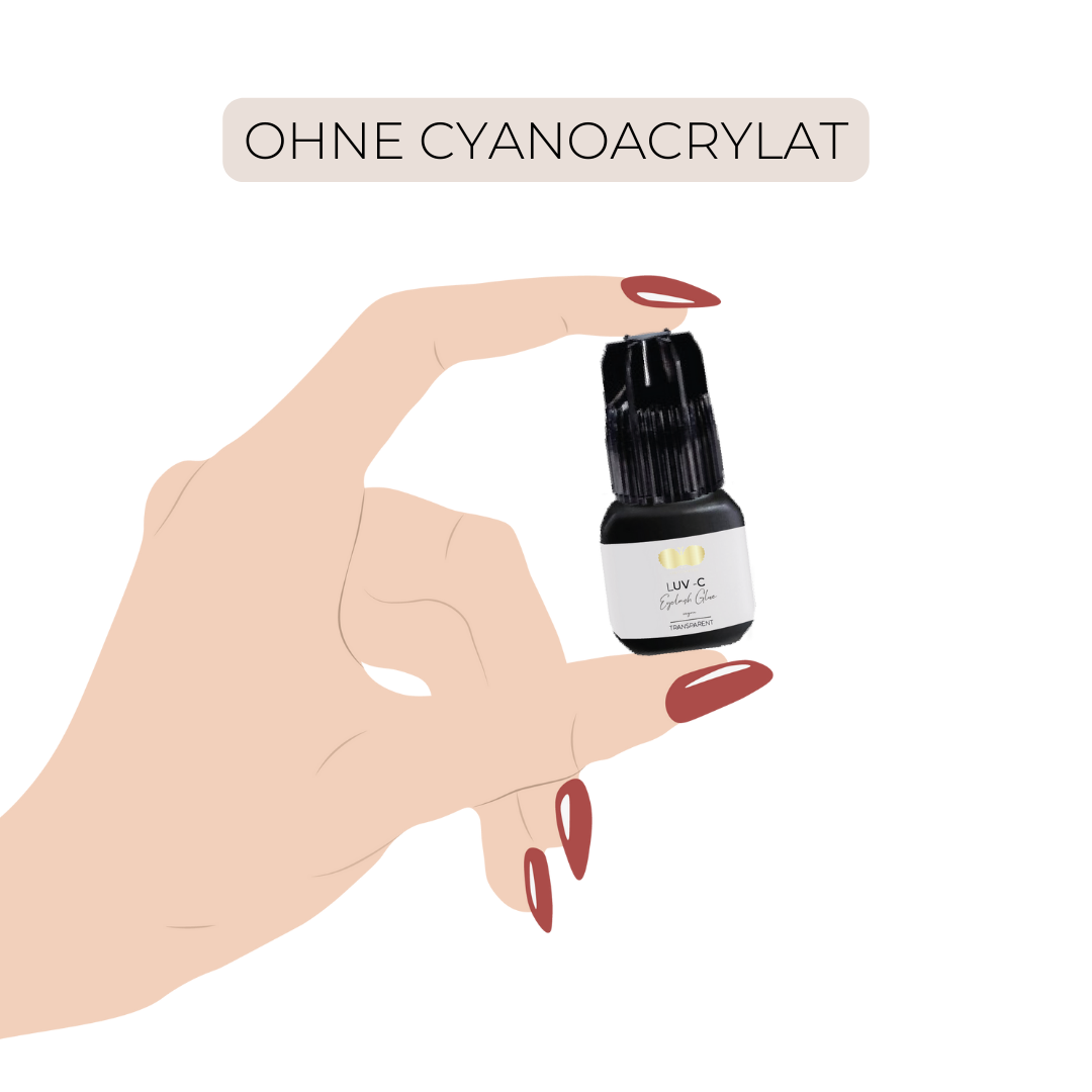 Wimpernkleber ohne Cyanoacrylat