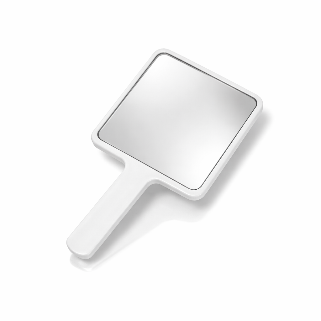 Handspiegel mit Griff Weiß-Gold für Lash Studio CFB Cosmetics®