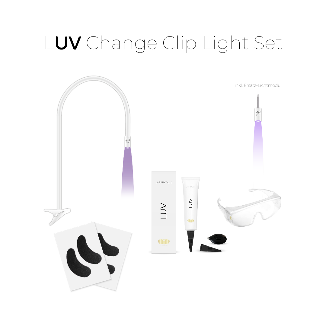 UV Lampe Set | LUV CLIP | UV Wimpernverlängerung