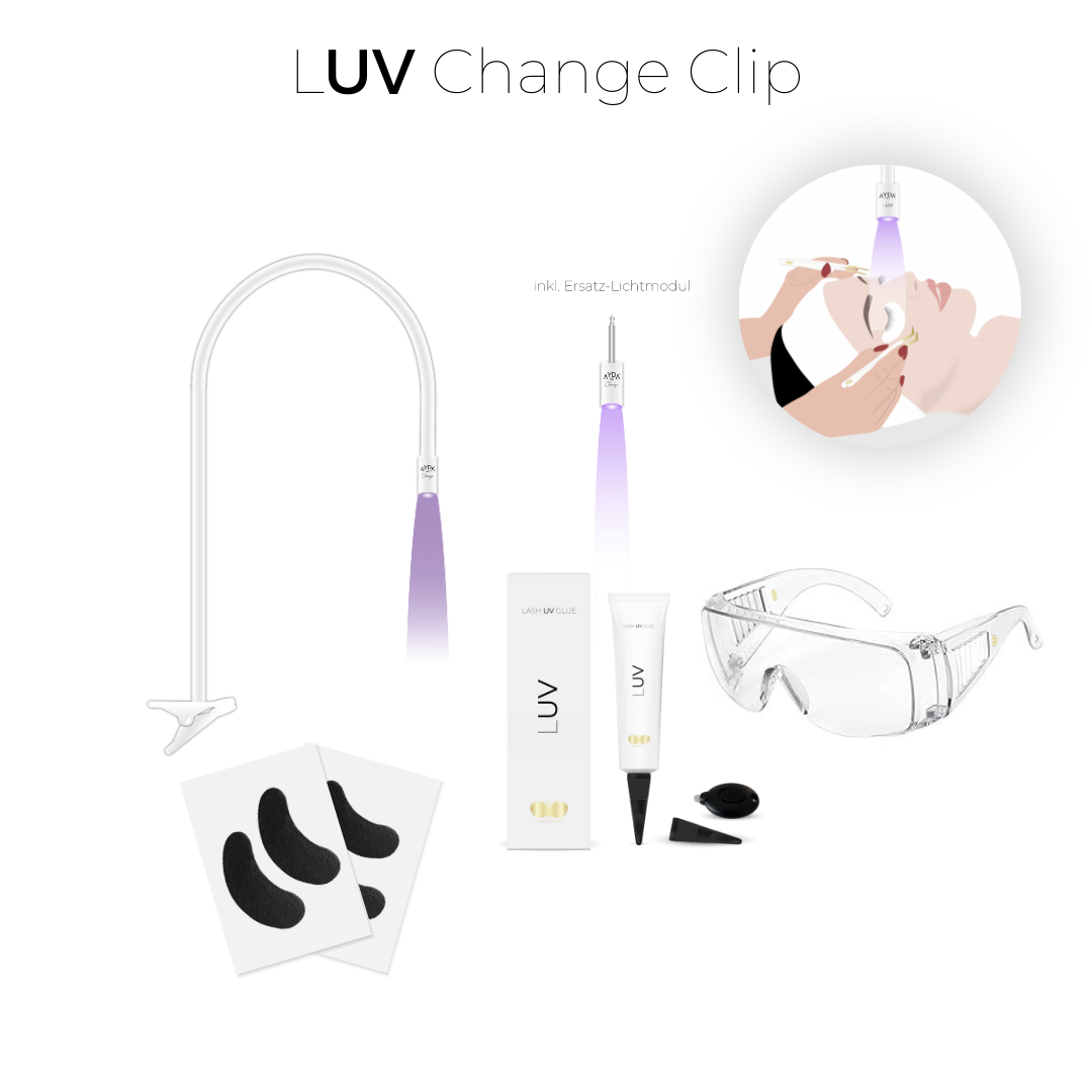UV Lampe Set | LUV CLIP | UV Wimpernverlängerung UV Lampe Set | LUV CLIP | UV Wimpernverlängerung