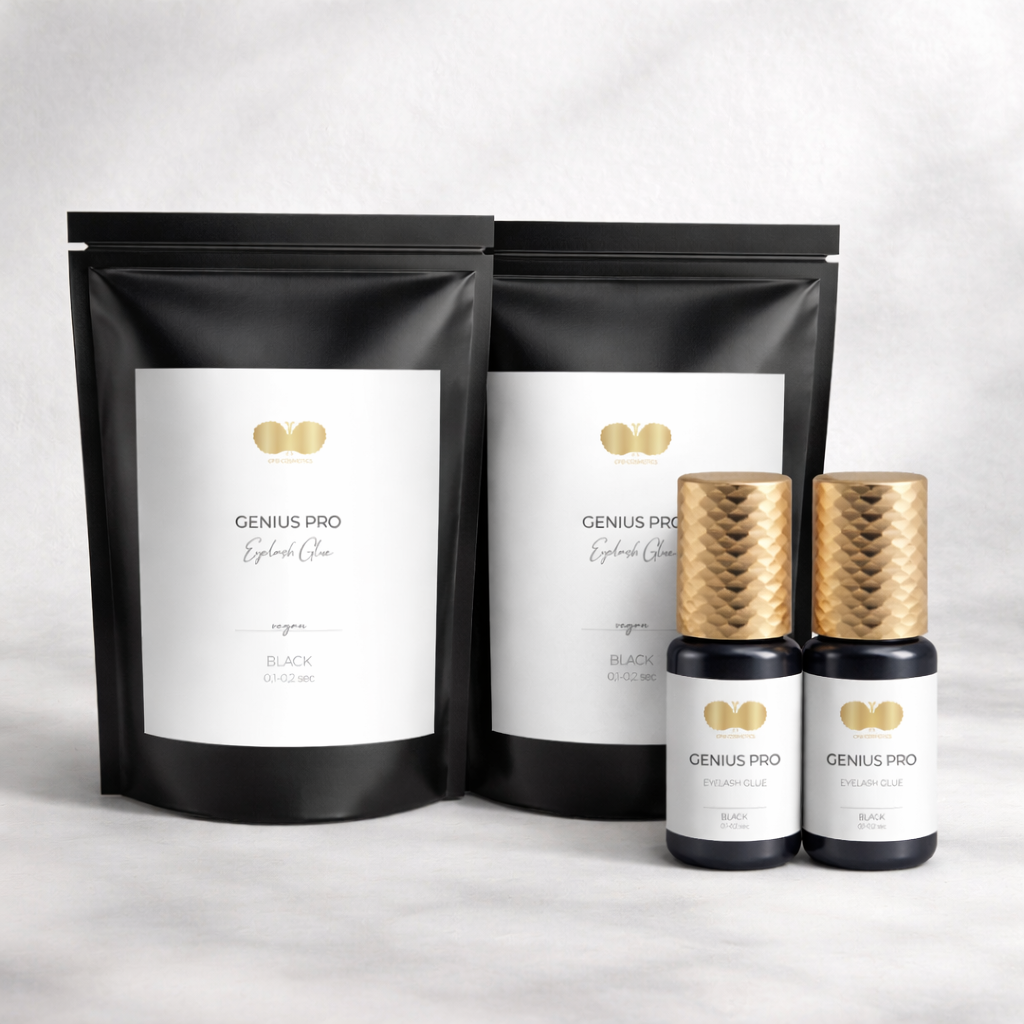 Wimpernkleber Set | GENIUS PRO | schwarz | 0,1 - 0,2 Sek