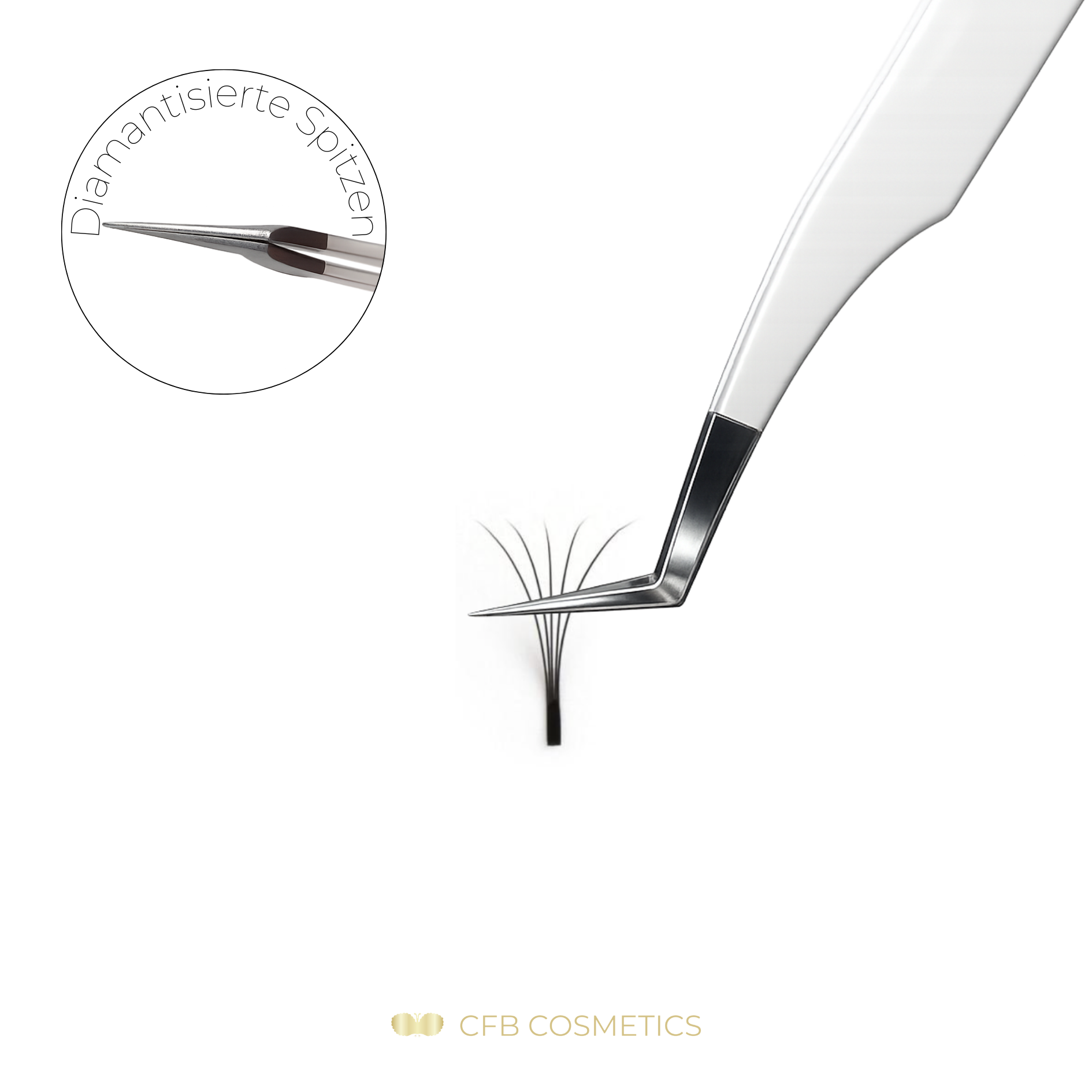 Luxury Diamant Pinzette No. 5 Volumentechnik CFB Cosmetics®