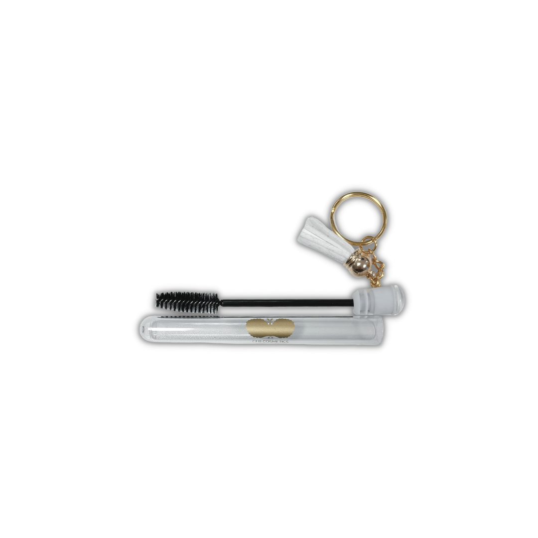 CFB-Cosmetic-Bu-rste-mit-Kappe-und-Anha-nger-1 Mascara brush | with protective cap | key ring