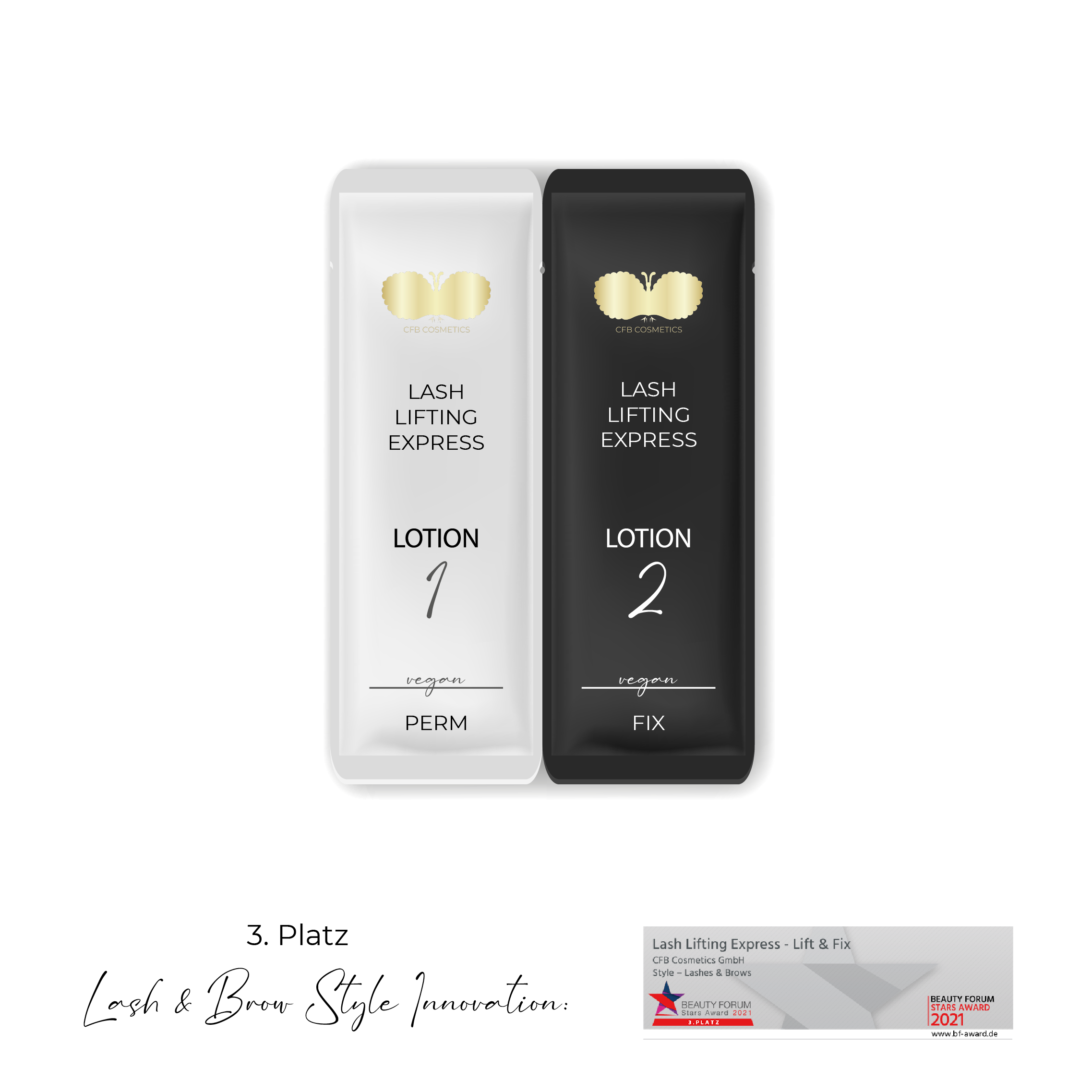 Lash & Brow Lifting Express | Lift & Fix Lotionen in Sachets | 5er-Pack