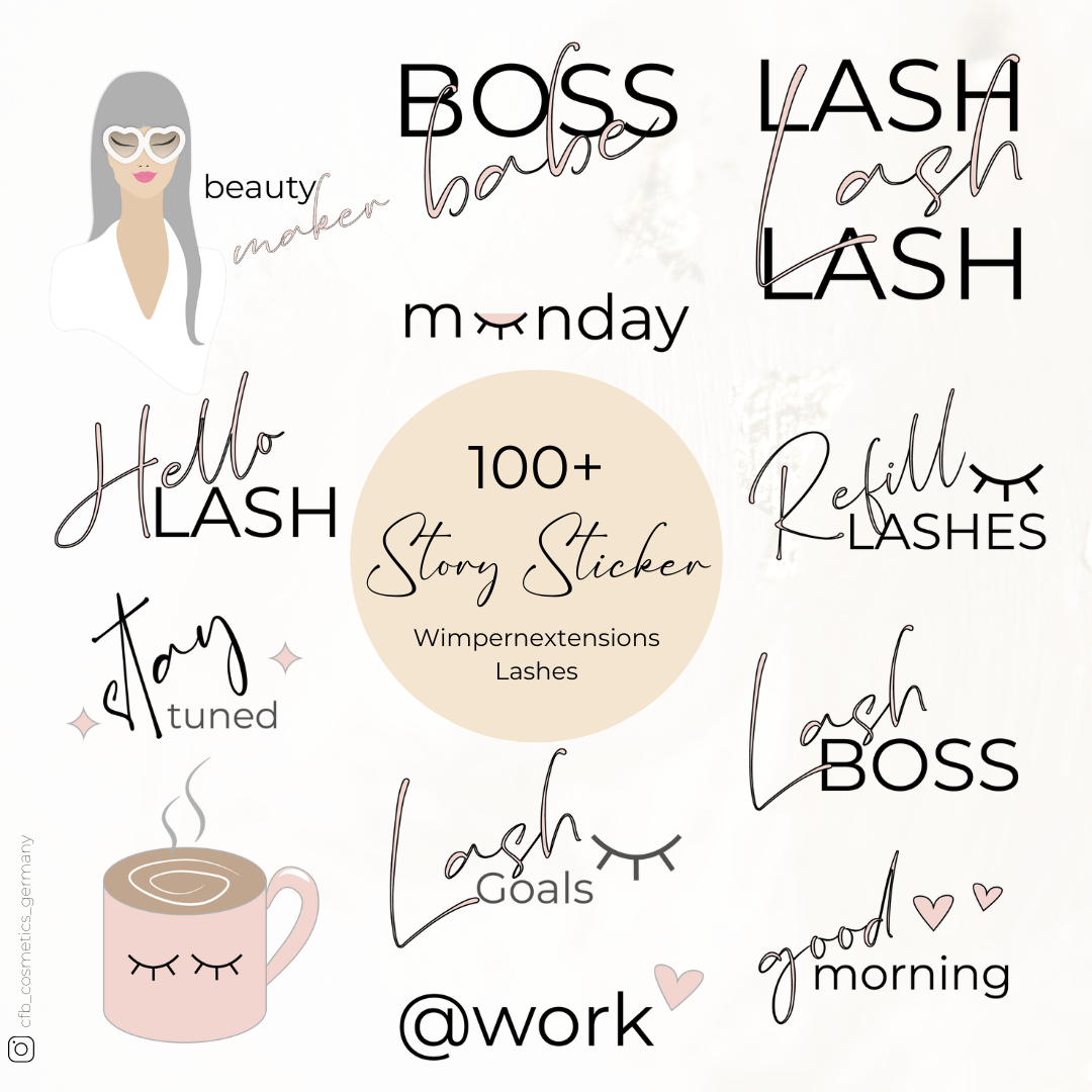 Instagram Story Sticker | Lashes & Brows Instagram Story Sticker | Lashes & Brows