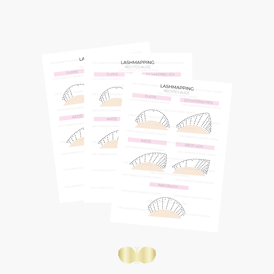 Lashmapping | Eyelash studio supplies | Digital Lashmapping | Eyelash studio supplies | Digital