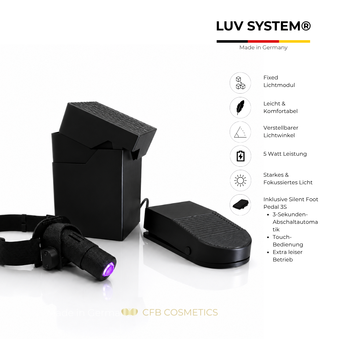 UV eyelash extensions | head lamp | with violet UV LED light | BESTSELLER