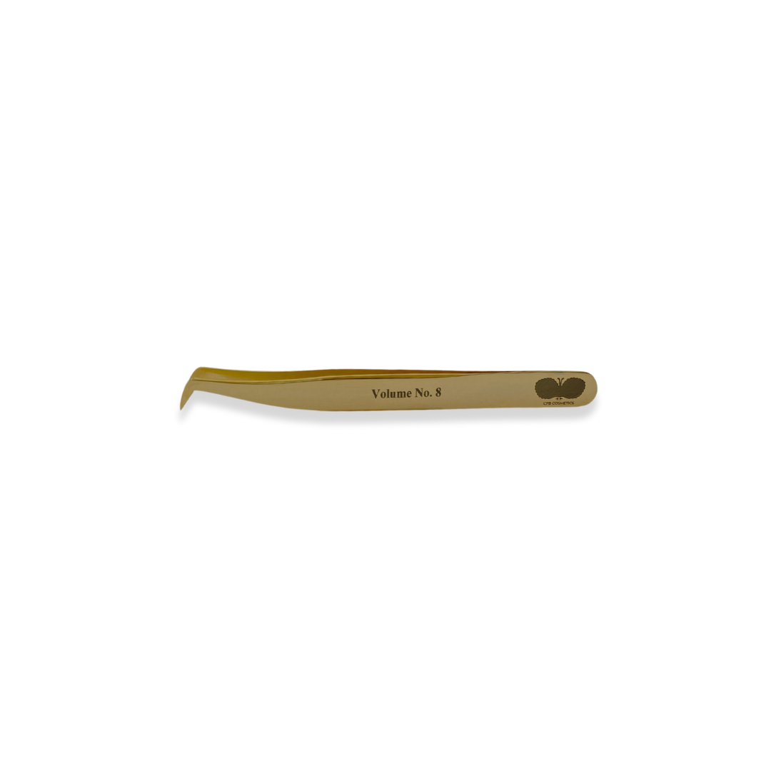 Tweezers | Gold Professional | No 8 | 75° | 6mm Tweezers | Gold Professional | No 8 | 75° | 6mm