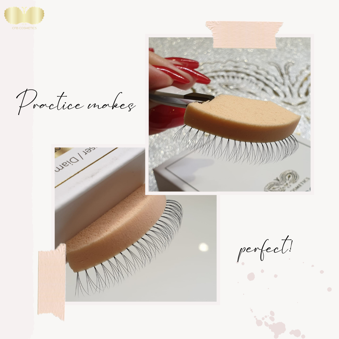 Make-up sponge | suitable for practising eyelash fanning Make-up sponge | suitable for practising eyelash fanning