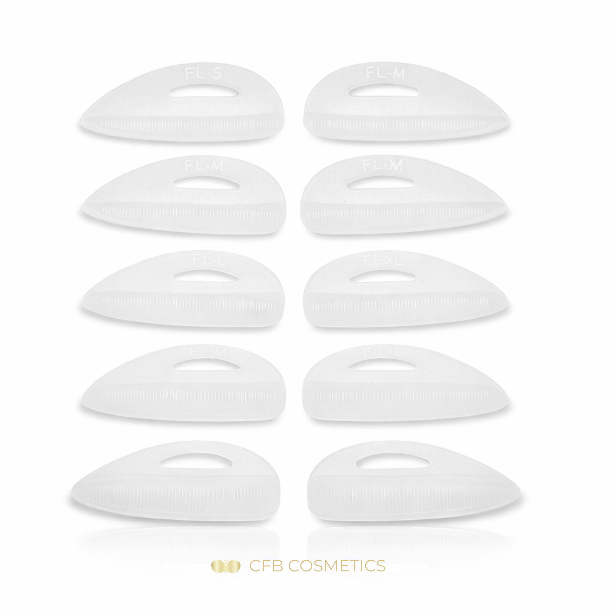 Silicone pads | with grooves | 5 pairs