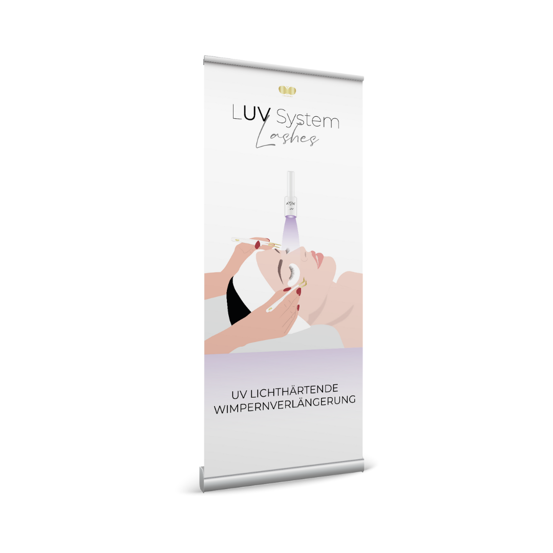 Roll up banner | UV eyelash extensions