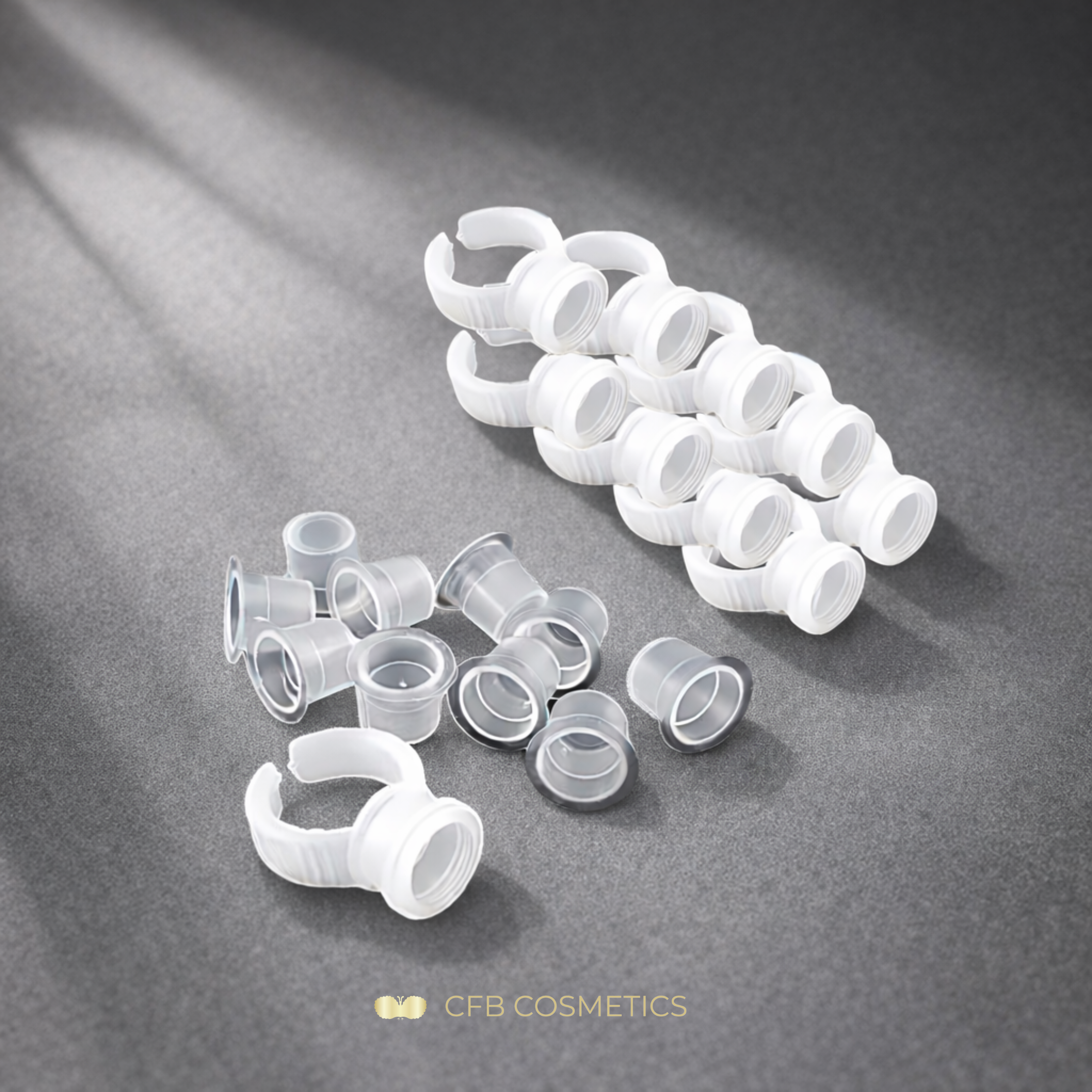 Adhesive ring | pigment ring | incl. 100 disposable attachments